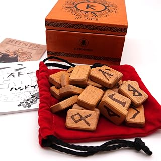 デラックス・ウッデン・ルーン Deluxe Wooden Runes ルーン占い 日本語解説書付き FLATLAND 正規品 ルーンストーン