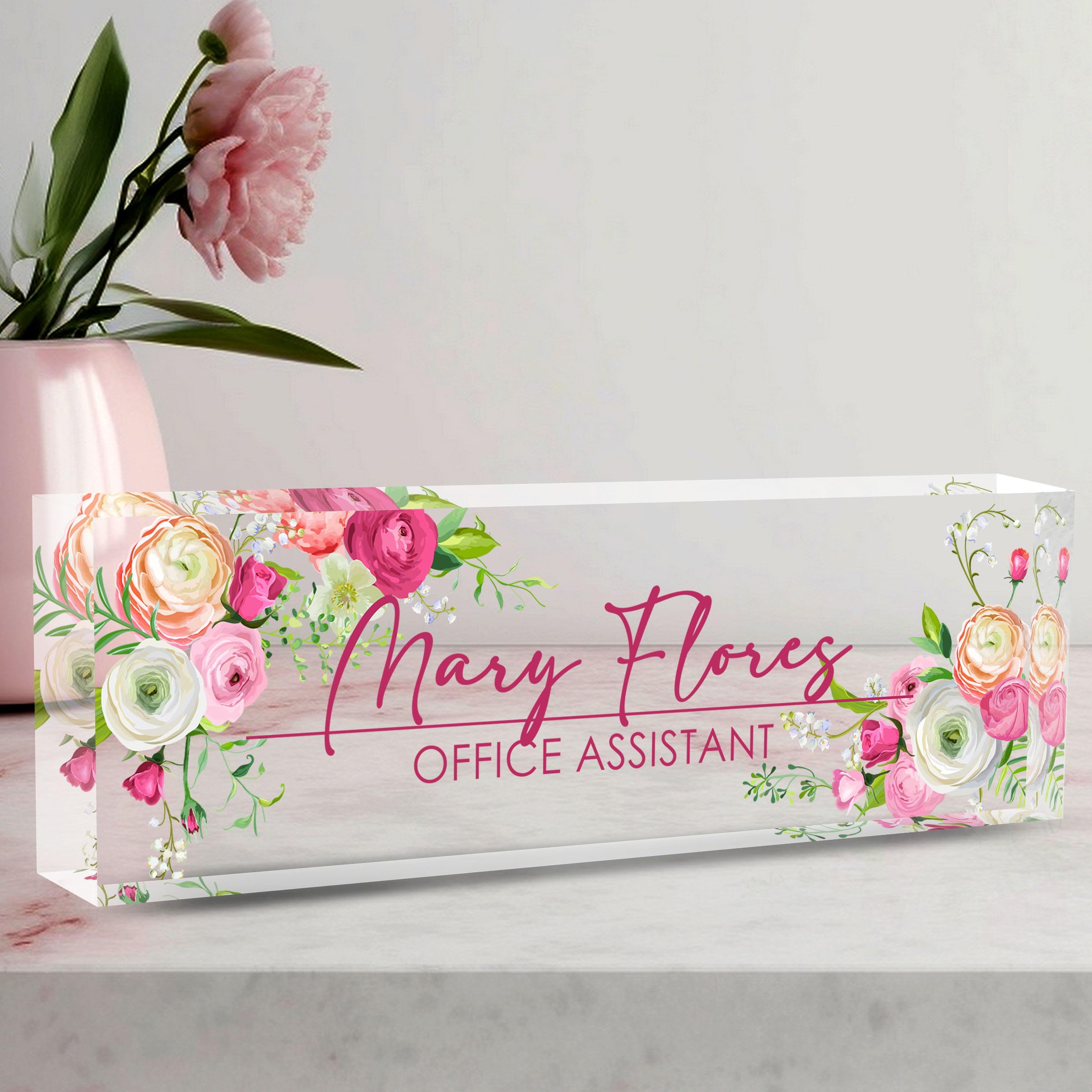 Personalized Desk Name Plate - Custom Gifts for Professionals &amp; Employees