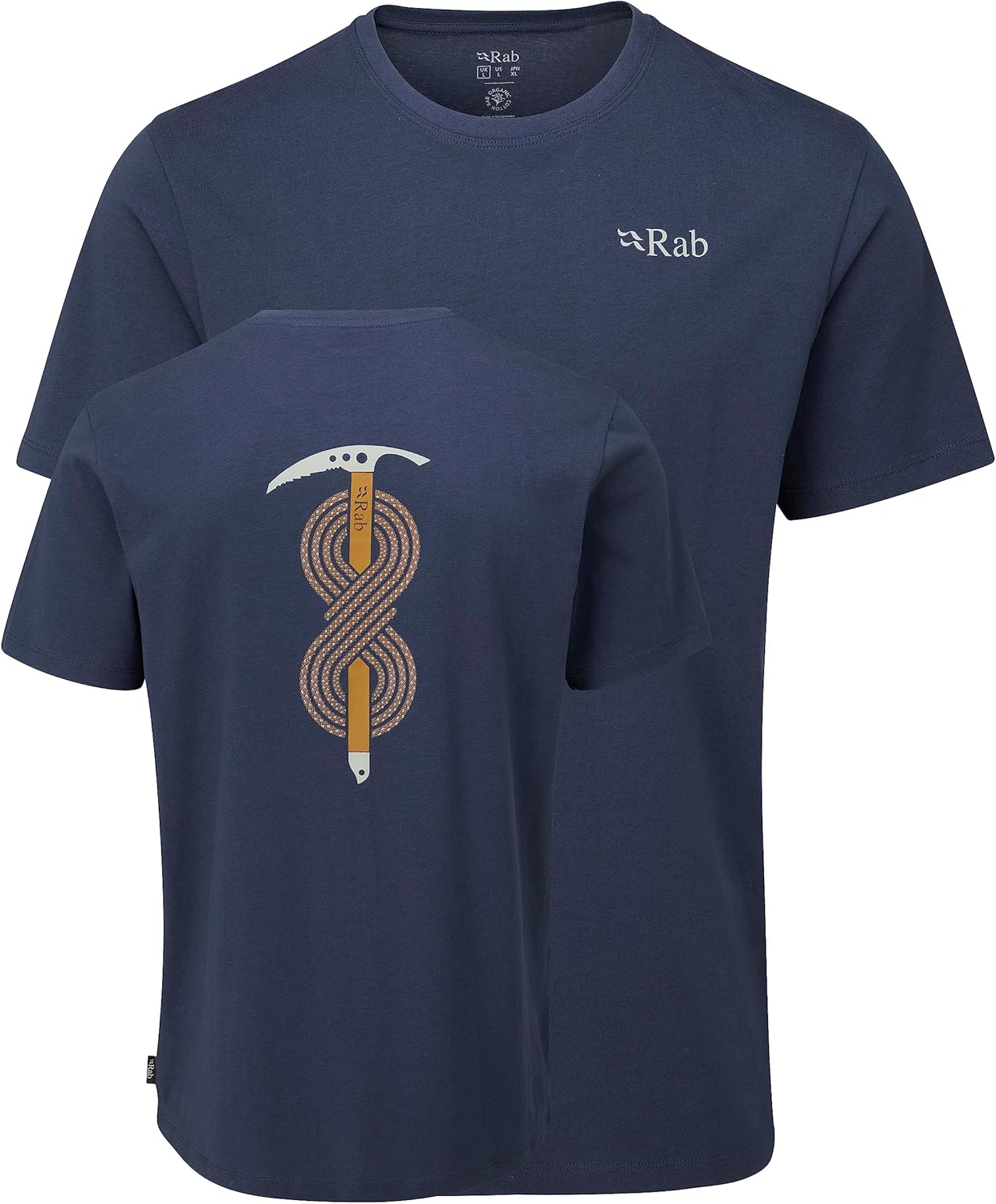 Rab Men's Stance Axe Tee - Organic Short-Sleeve T-Shirt for Everyday Outdoor Use