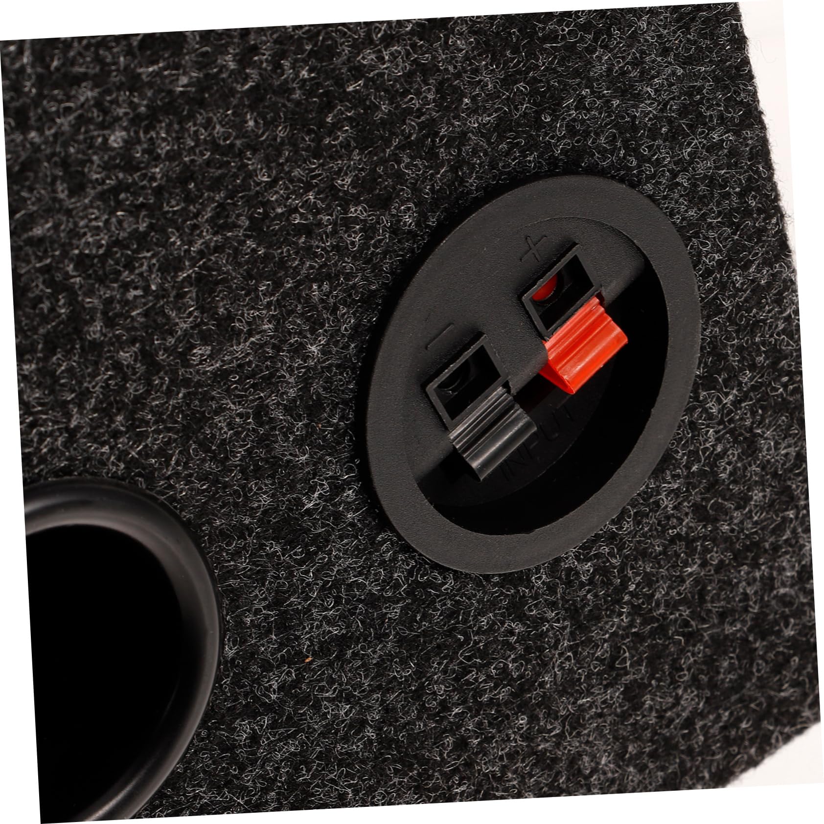 NUOBESTY Caja de Subwoofer Sellada para Coche en Madera y Esponja, Diseño Vacío para Mejorar Calidad de Audio, Adecuado para Sistema de Sonido del Automóvil