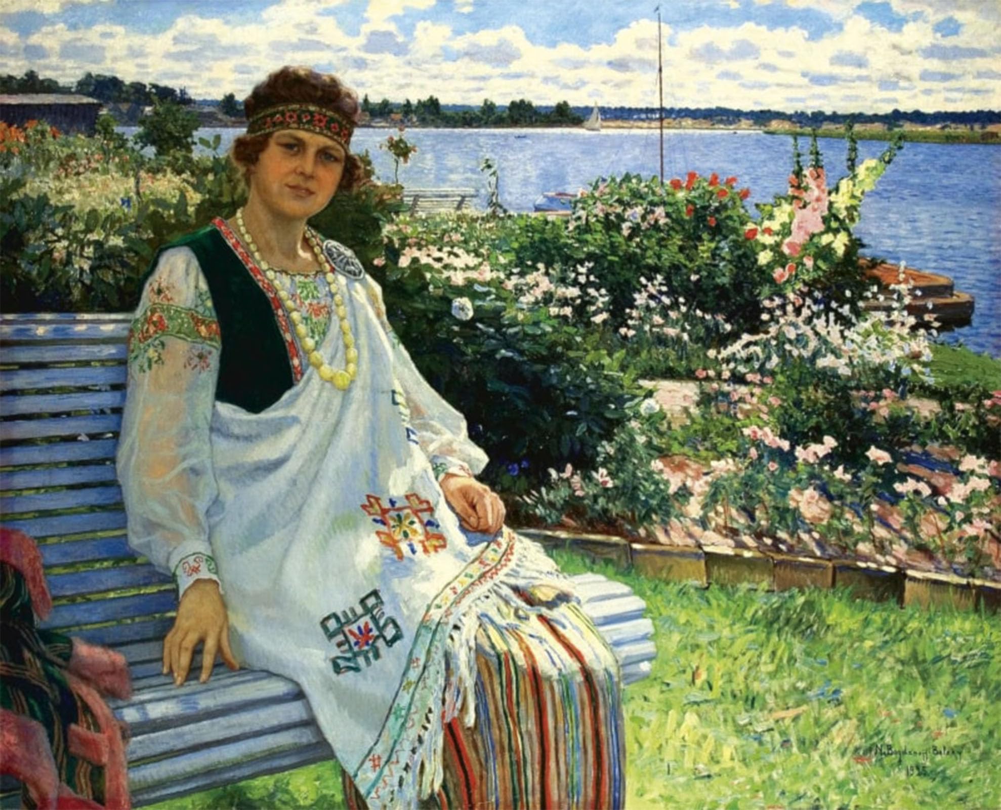 Posteriik No Frame Famous Modern Artwork Art Mural Spring Nikolay Petrovich Bogdanov-Belsky Oil Paintings Pictures For Home Decor 60X90cm