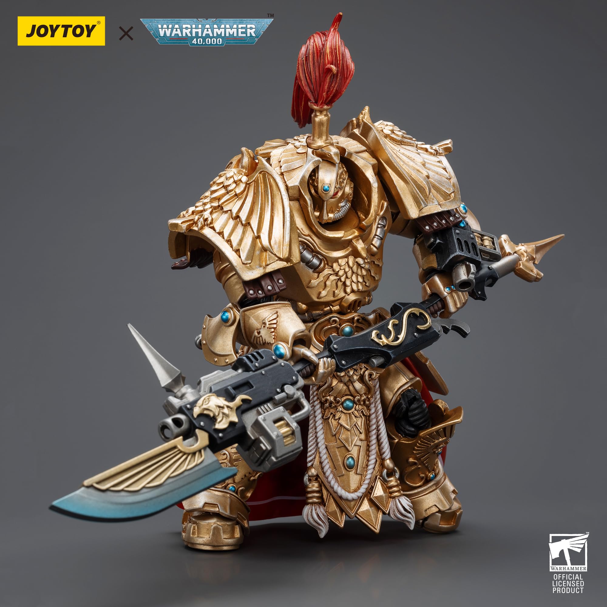 JOYTOY Warhammer 40K Adeptus Custodes Shield-Captain In Allarus