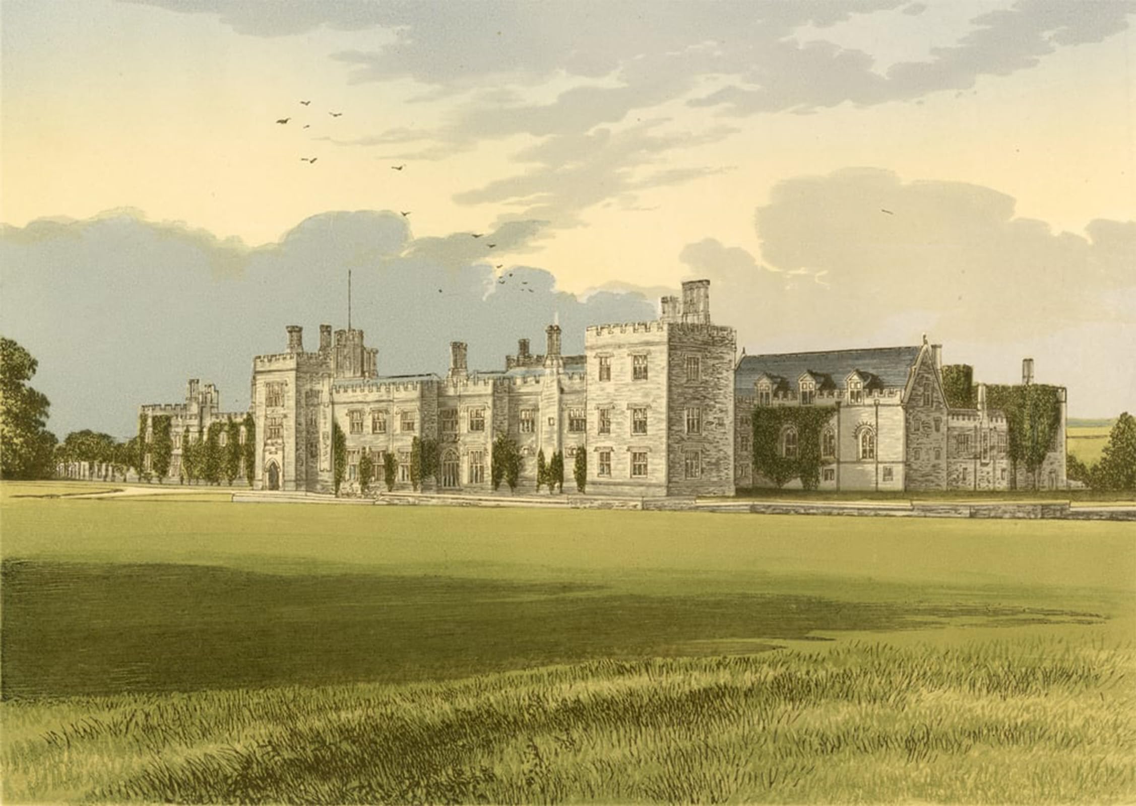 Pmefgjdpe No Frame Famous Art Picture Poster Picture Penshurst Castle By Alexander Lydon Colorful Art Print For Home Decor 60X90cm