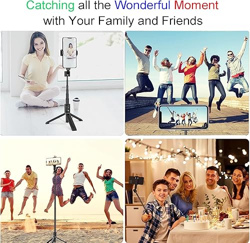 Miniatura 8 de Cámara inalámbrica para teléfono inteligente con control remoto para fotos y videos, obturador remoto Bluetooth para iPhoneAndroidiPadtabletas con