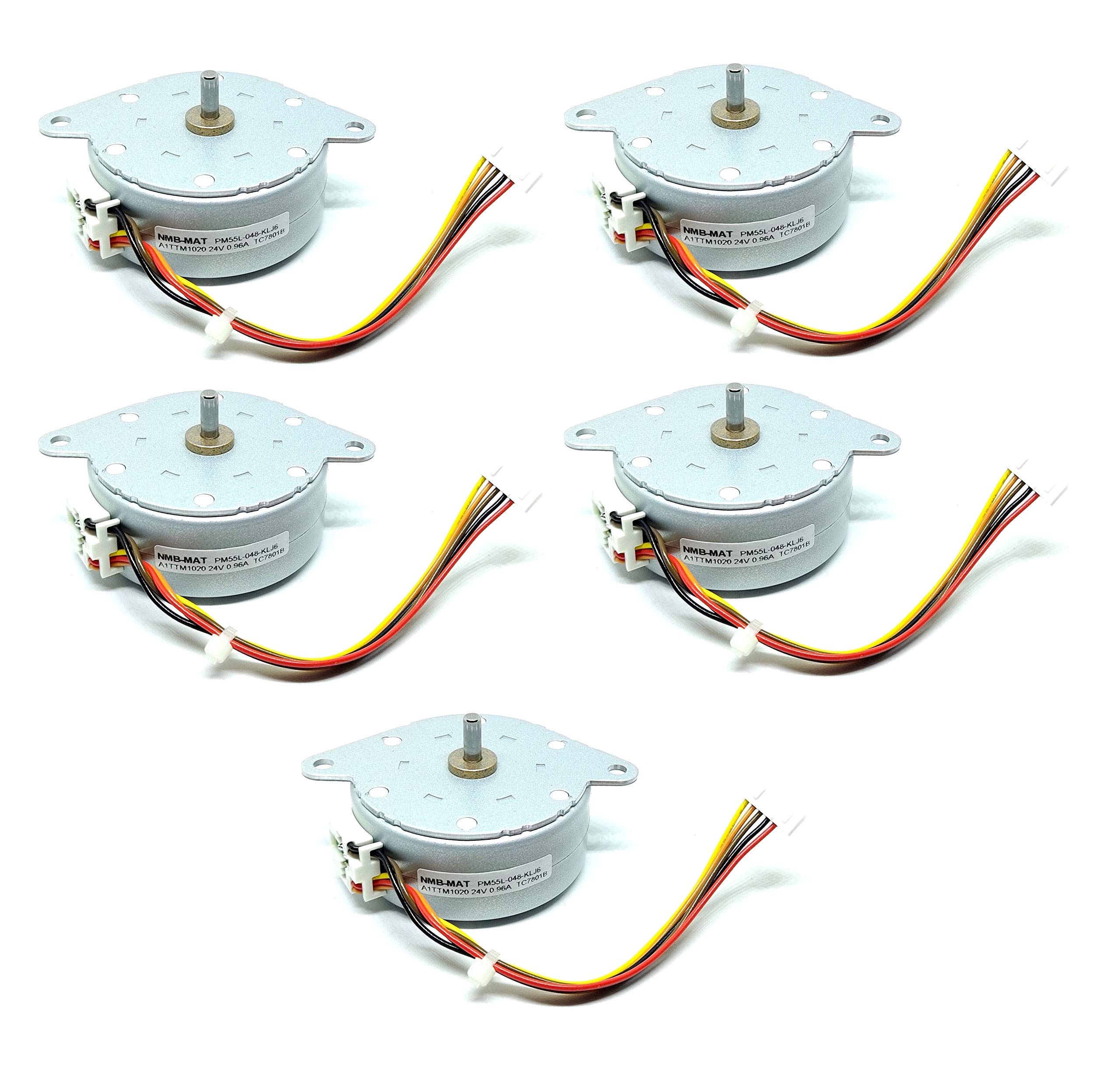 INVENTO 5Pcs DC Stepper Motor Unipolar 55mm 4kg-cm 24V DC 2 Phase 5 Wire Micro Stepping Motor for DIY Projects-image-36