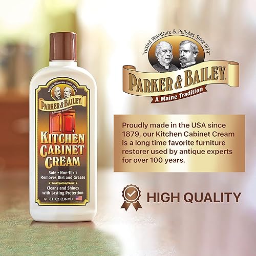 Miniatura 3 de PARKER  BAILEY Crema de armario de cocina  Limpiador de madera multisuperficie y pulido de muebles de limpieza de brillo rápido protector de