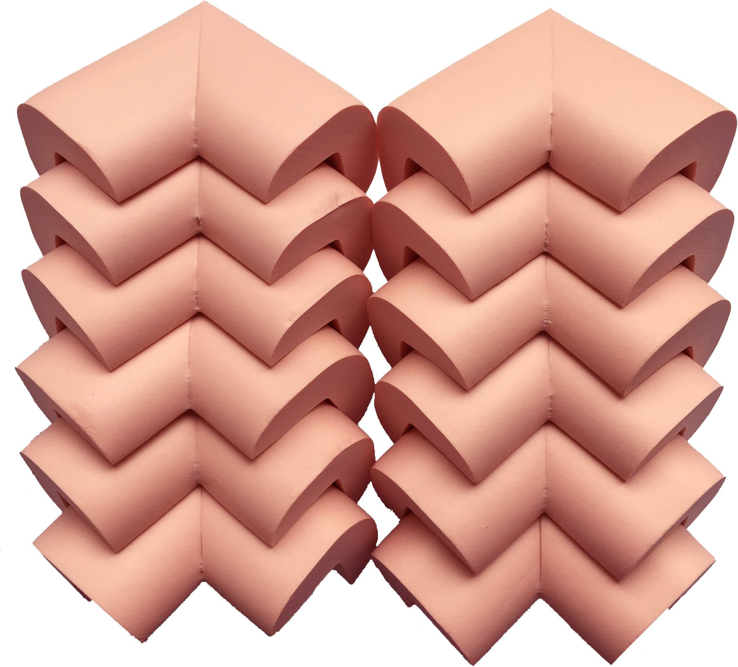 AWESOME 12 PCS Cushiony Table Furniture Childproofing Corner Guards Protectors Baby Safety Extra Dense Non Toxic Edge & Corner Guard Bumpers | Pink