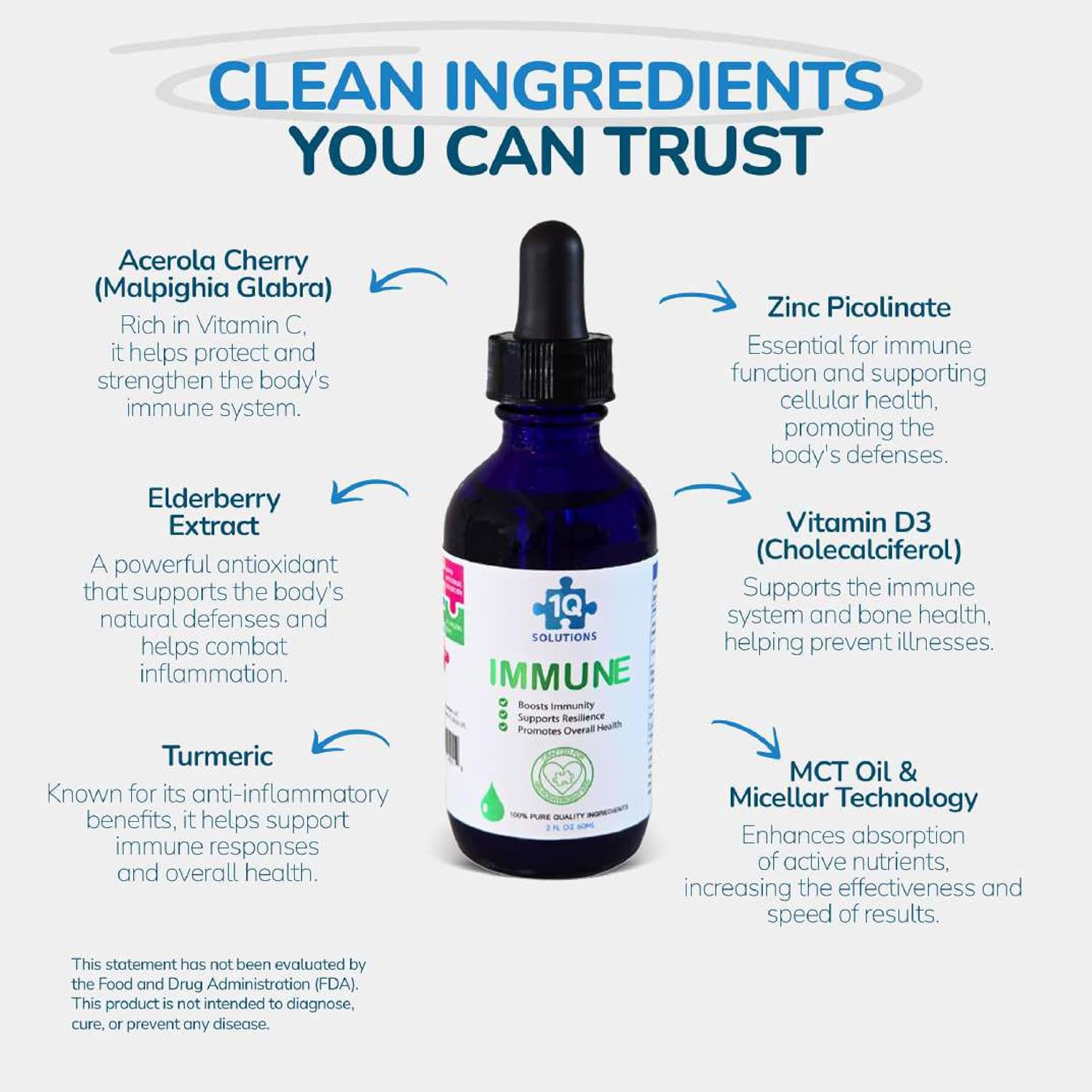 Focus Kids Enhances Clarity Liquid Drops | Acetyl L-Carnitine, Vitamin B1,B6,B12 & Folate | Sugar-Free, Vegan, Gluten-Free, Non-GMO | Cognitive & Attention Support | Advance Absorption | 2 Fl Oz