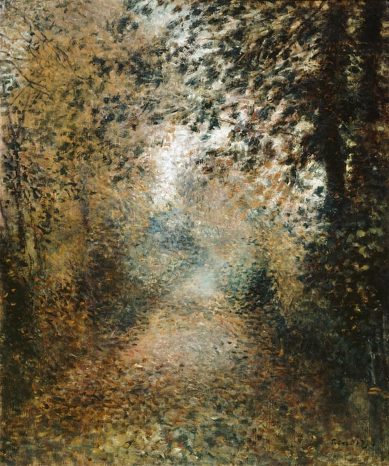 SERENDIPITP Vintage Wall Art Canvas Nordic Poster Canvas Print Picture Sous Bois by Pierre Auguste Renoir Wall Art Poster for Home Decor 60x90cm