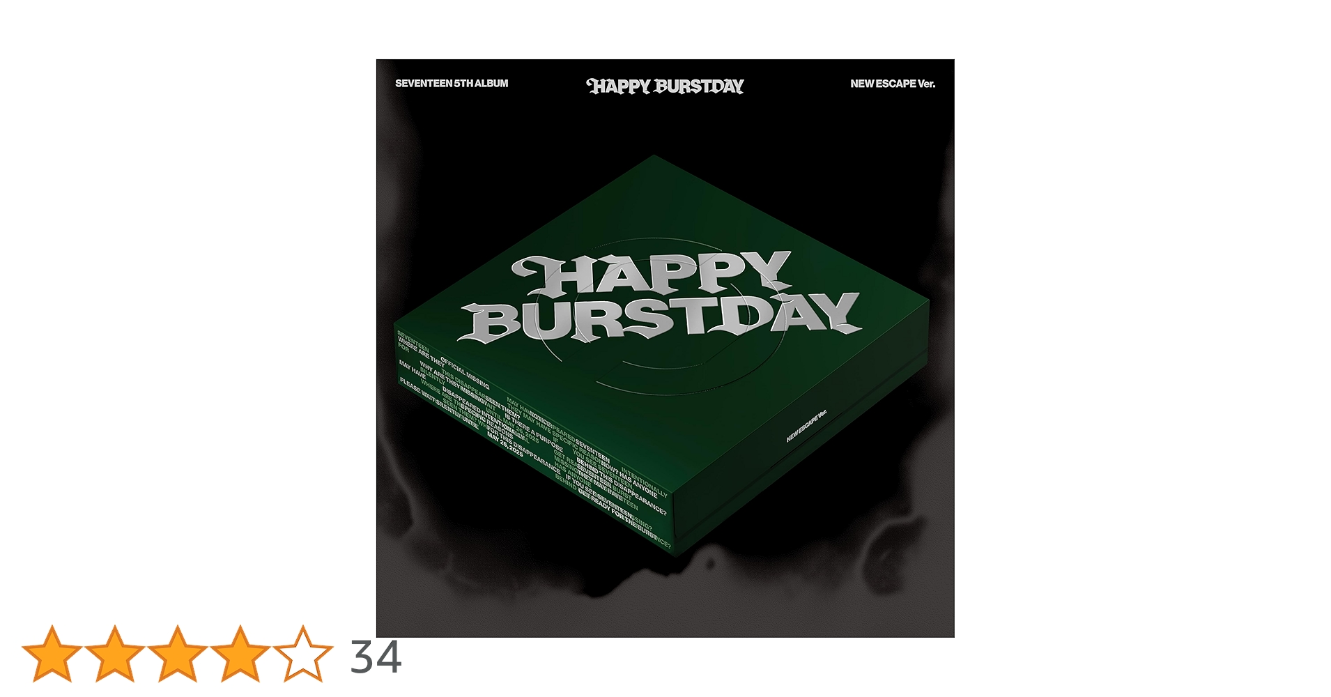 SEVENTEEN 5th Alb.HAPPY BURSTDAY (NEW ESCAPE Ver.): Amazon.nl