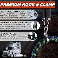 Vista 3 de Cheemuii Kit de Resorte Tensor Doble de 16" con Soporte para Manguera de Remolque, Resorte Tensor Resistente para Kit de Líneas de Aire de Camión