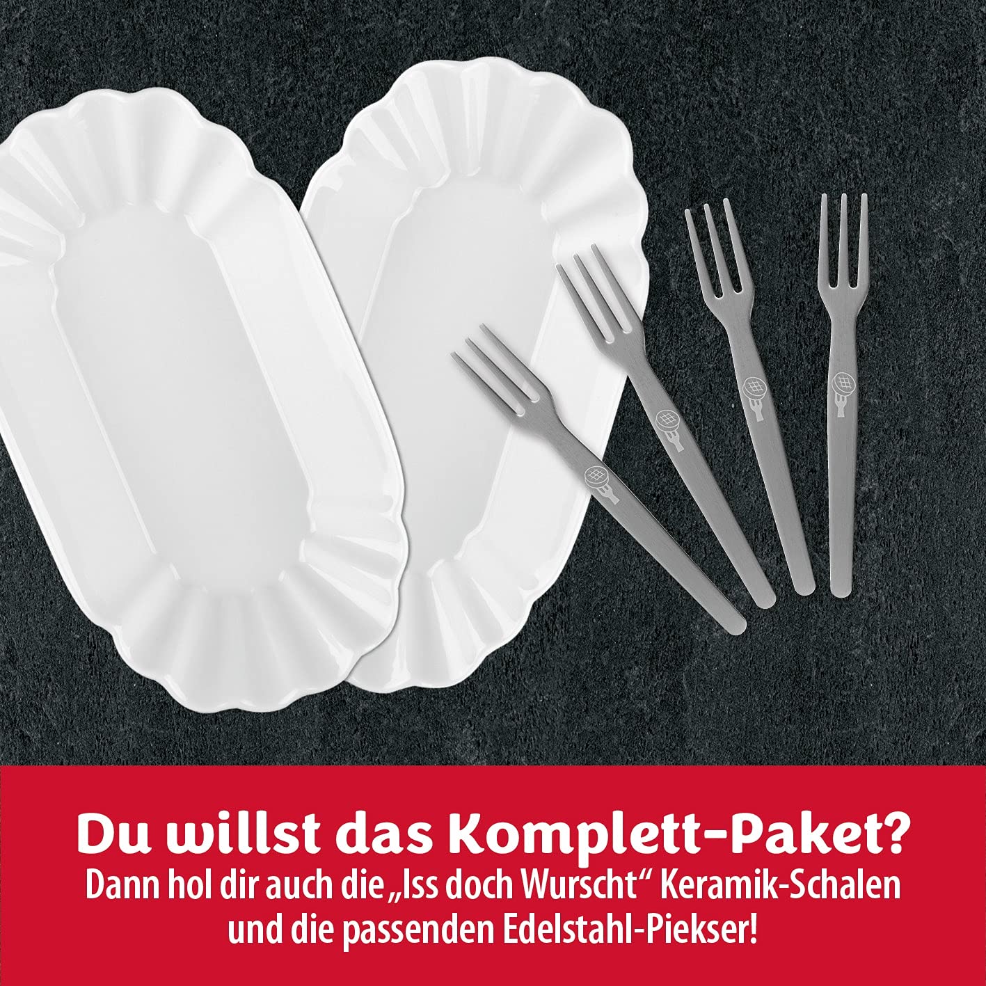Iss Doch Wurscht Currywurst-Snack Scharf 6er | Einfach kurz erwärmen und genießen | Saftige Rostbratwurst in einer lecker-würzigen Soße | Natürlich konserviert und ungekühlt haltbar [250g]