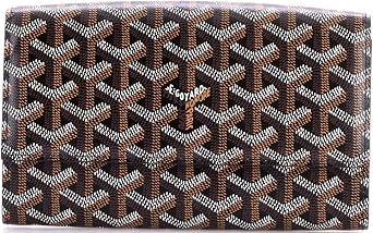 Pre-Loved Varenne Continental Wallet with Strap Coated Canvas, Black