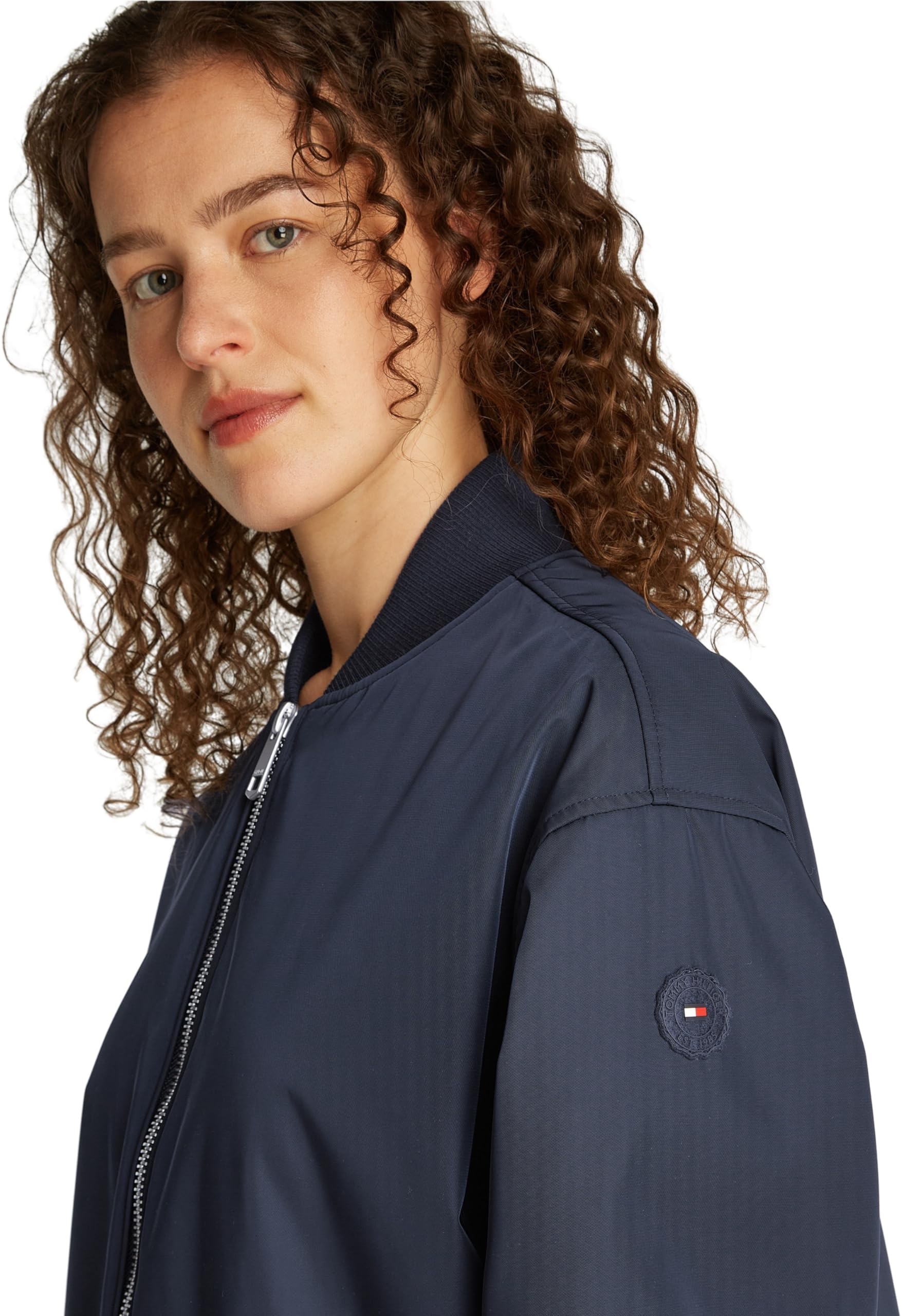 Tommy Hilfiger Bomber Femme Casual Nylon Léger