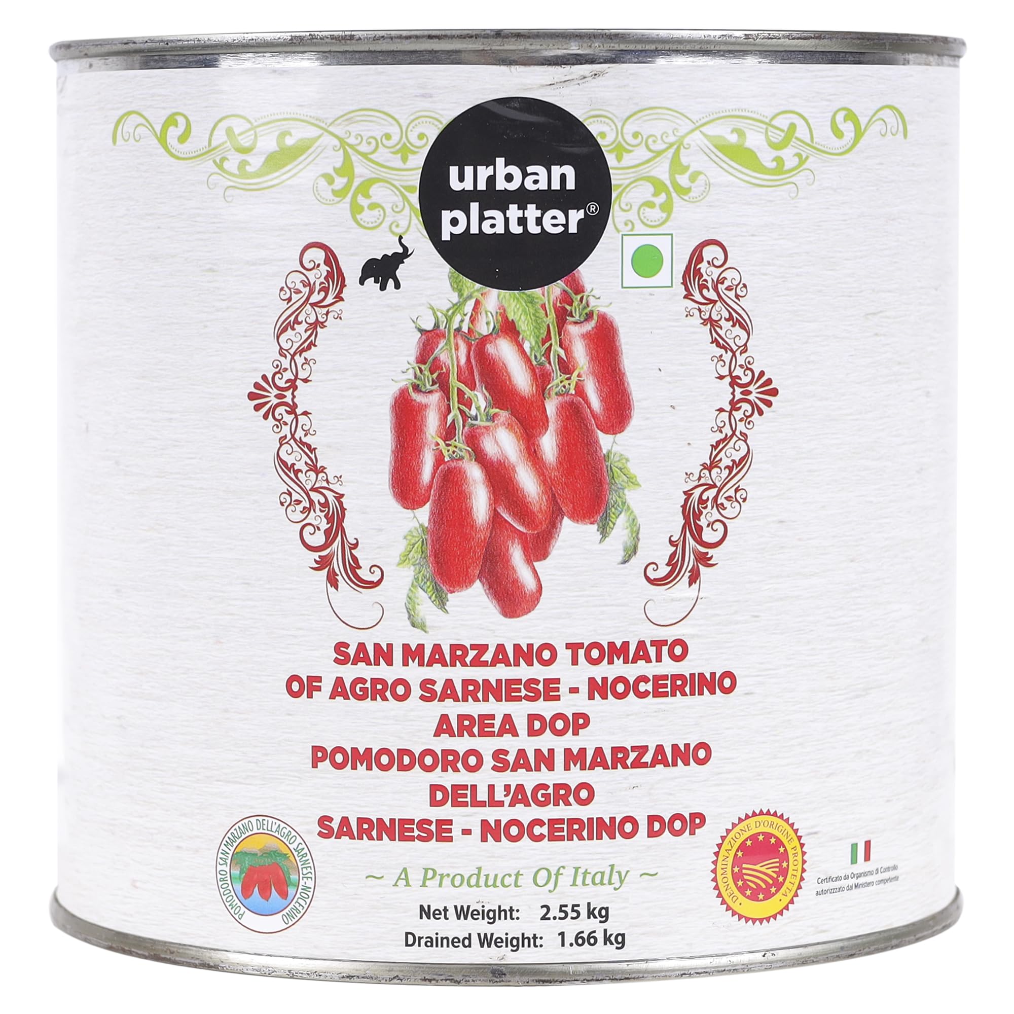 Urban Platter San Marzano Whole Peeled Tomatoes in Tomato Juice, 2550g / 89.9oz [Tomates pelles Dans le Jus, DOP, Product of Italy] (B083R9L2KC) Amazon Price History, Amazon Price Tracker