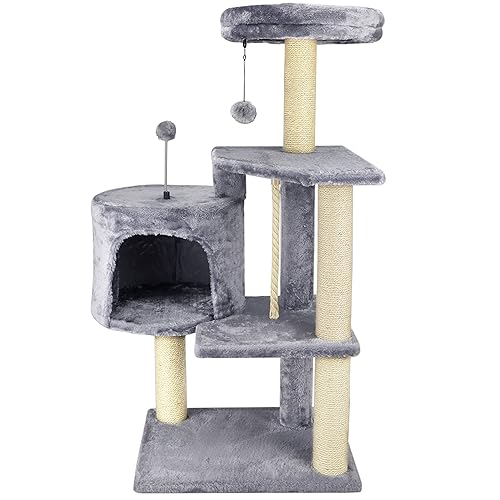 TINWEIUS 01A Cat Tree Scratching Toy Activity Centre Cat