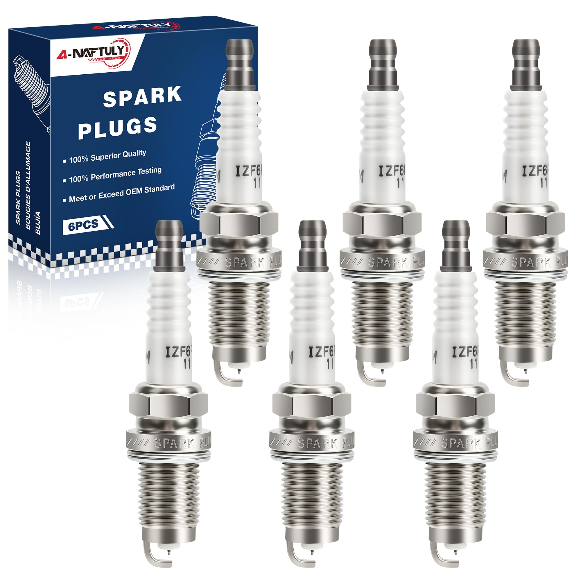 Amazon.com: Iridium Spark Plugs 6 Pack 6994 Compatible with Honda