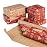 RUSPEPA Christmas Kraft Wrapping Paper Roll - Red Reindeer, Snowflake, Christmas Tree and Text Design - 17 inches x 10 feet per Roll, Total of 4 Rolls