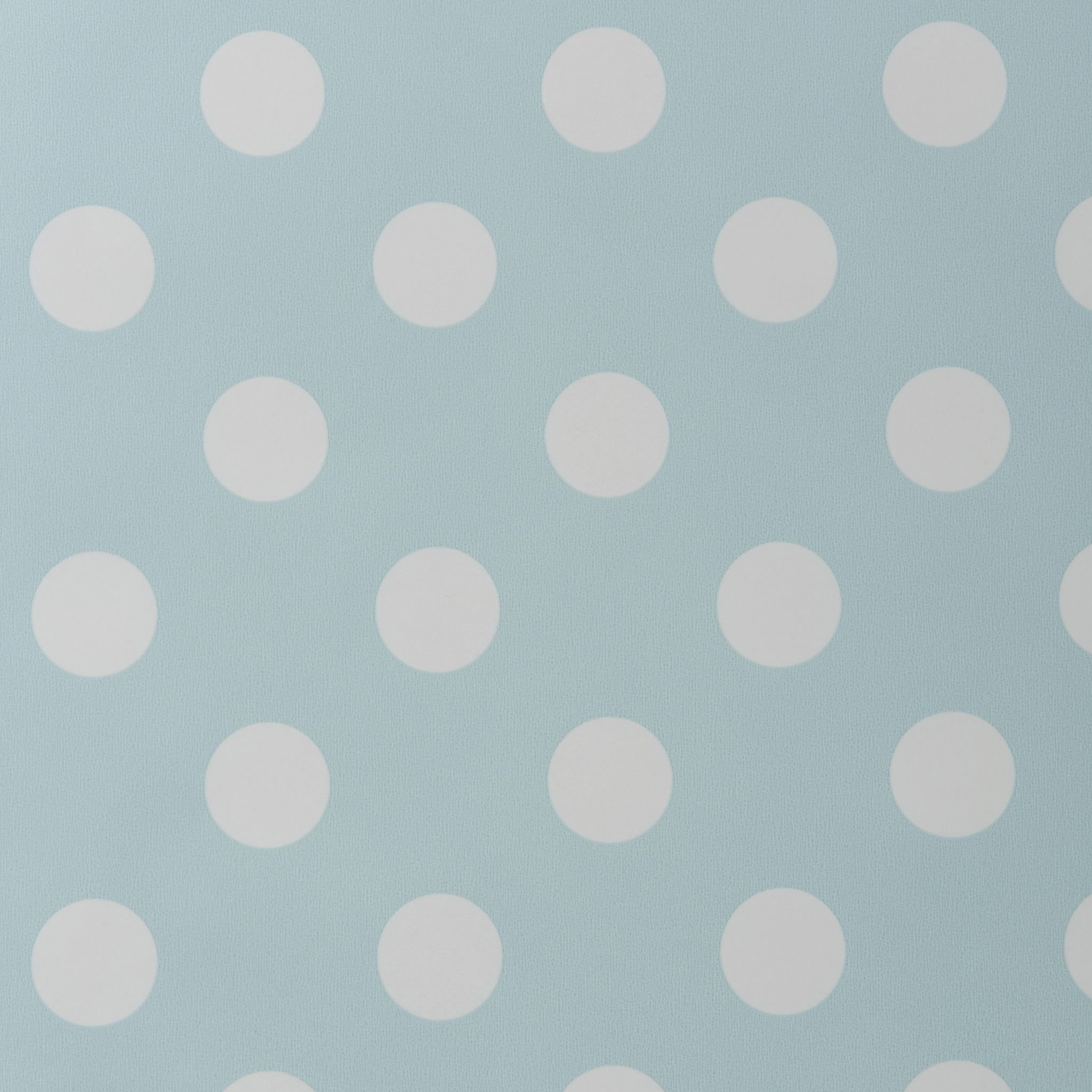 Jolee Tablecloths Duck Egg And White Polka Dot Pvc Vinyl Wipe Clean Tablecloth 140Cm (55") X 100Cm(39")