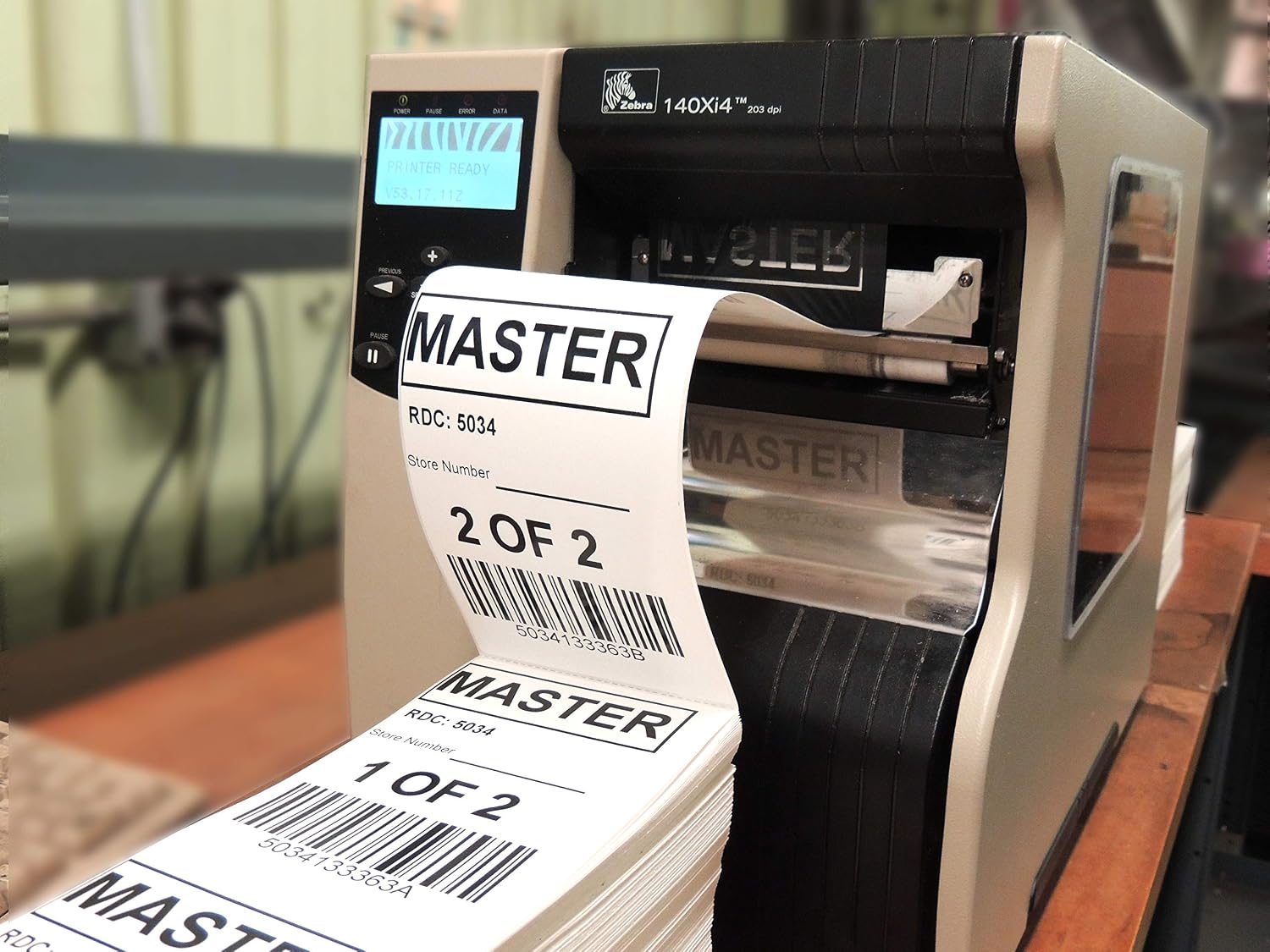 Smith Corona - 10 Stacks - Fanfold 4" x 6" Direct Thermal Labels, 20000 Labels Total, Made in The USA, for Thermal Printers (2000 Labels Per Stack) - Zebra Compatible