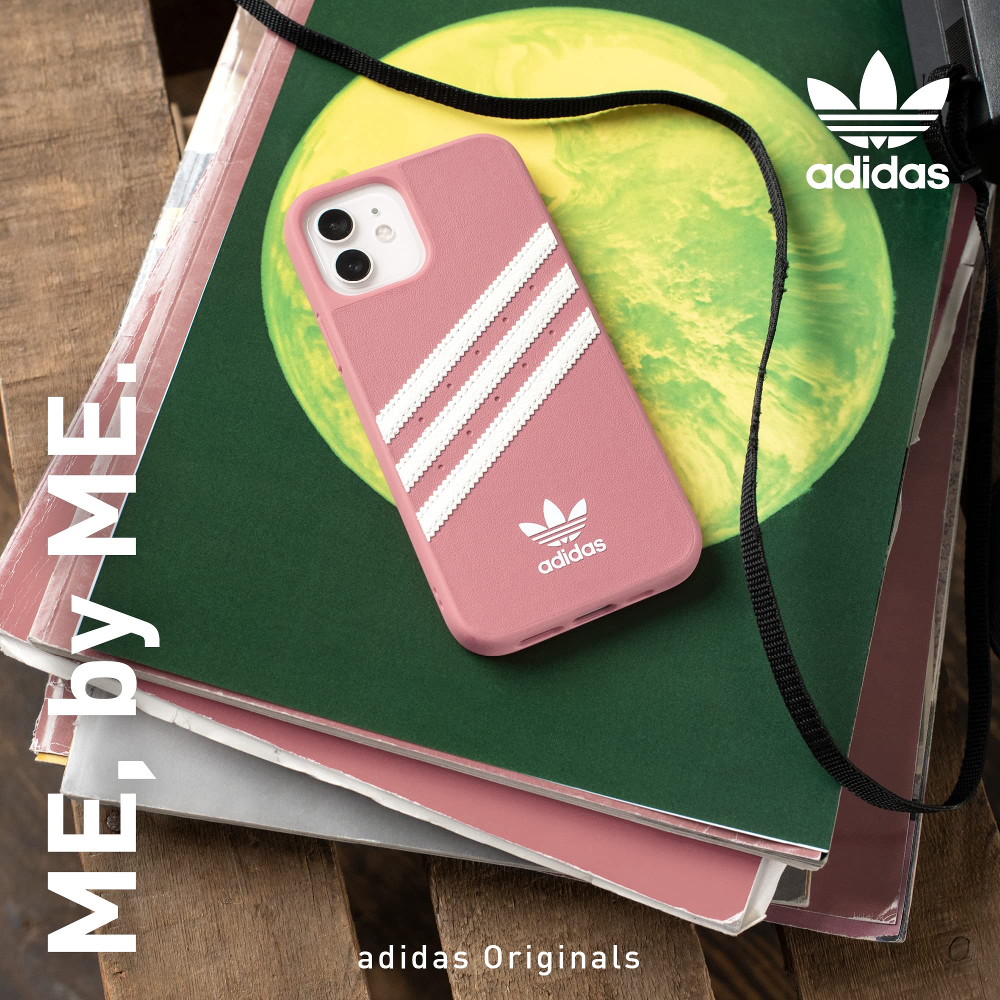 新品 adidas (アディダス) iPhone14用 3ストライプス ピンク adidas 3 STRIPES BABY TEE TRUPNK（アディダス スリー