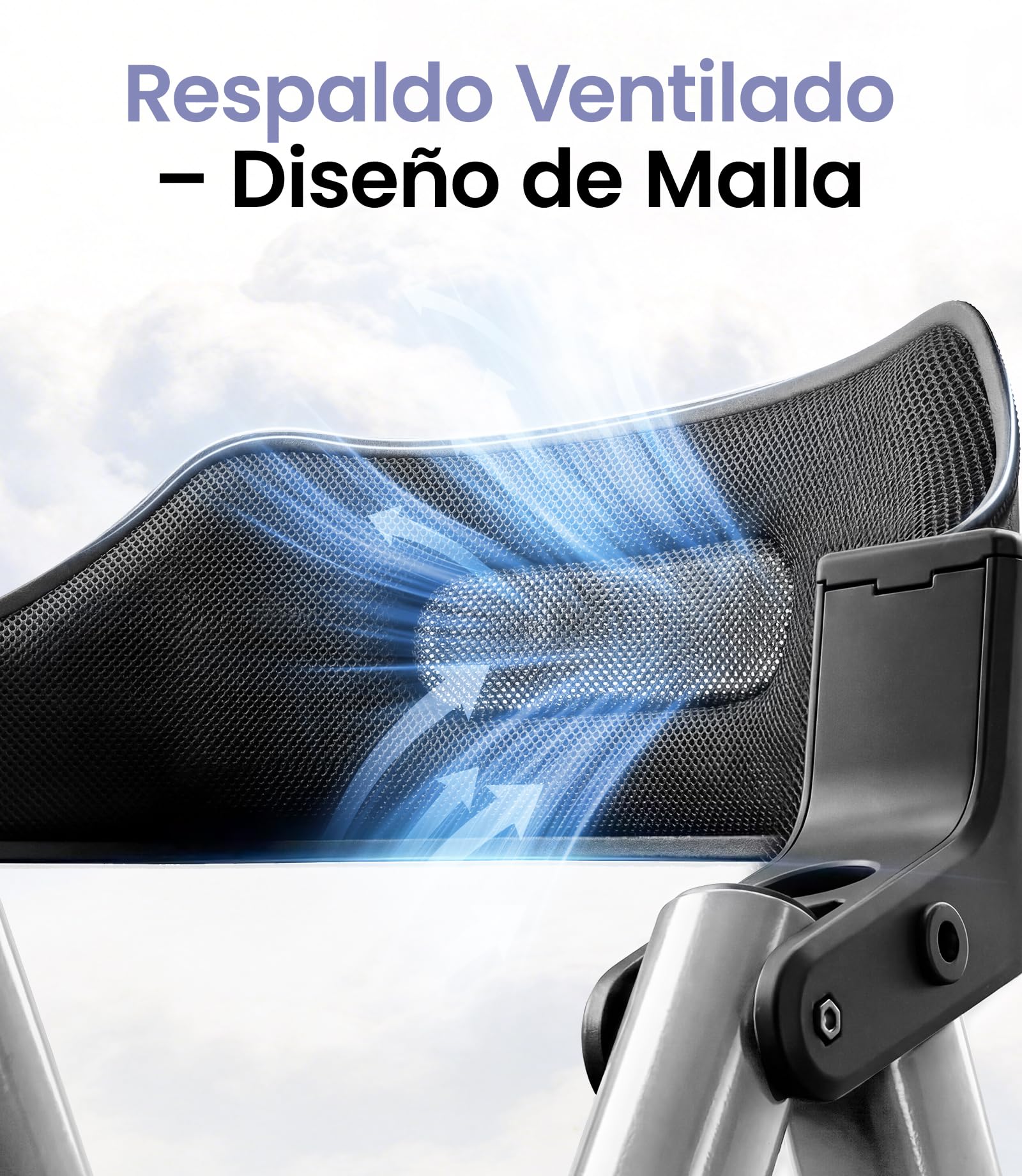 Andador para Ancianos con Asiento Plegable, Manillar y Asiento Regulables en Altura, Caminadores para Mayores, Ayuda para Caminar Ligera con Freno, Ruedas 8" Todoterreno, Plata Estelar