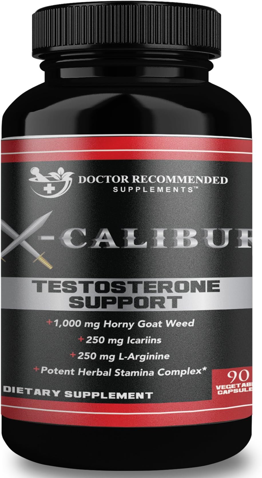 X-Calibur - Male Support for Men - Natural Stamina, Endurance, Energy, Strength Boost (90 Capsules) Build Muscle Size - with Manganese