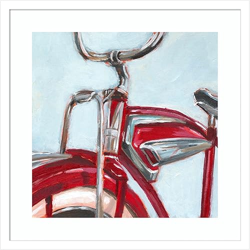 Miniatura 10 de Amanti Art Framed Wall Art Print 21x21 Retro Cycle II by Ethan Harper, Abstract Wall Art, Mid Century Modern Decor, Medium Poster Painting Artwork