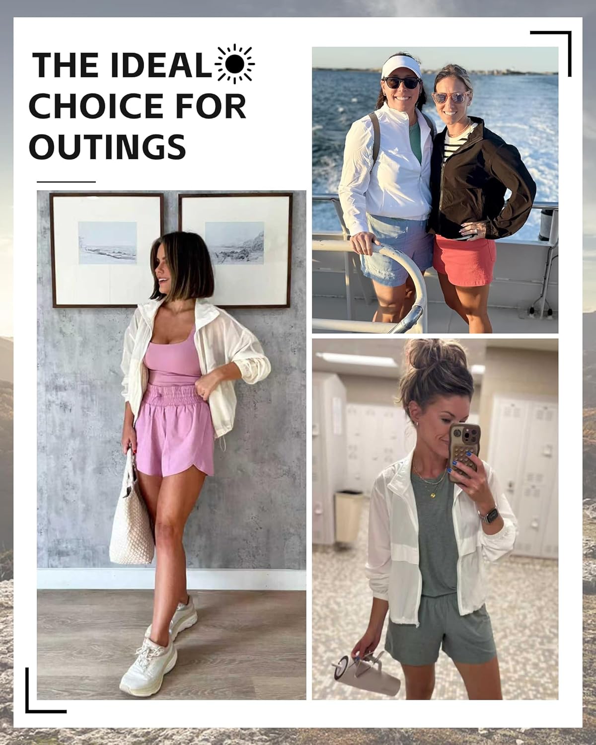 Gacaky Women's Lightweight Athletic Jacket Sun Protection Full Zip Long Sleeve Shirts Workout Track Jackets with Pocket - Image 4