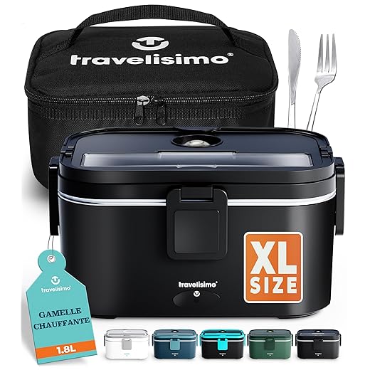 Gamelle Chauffante Grande Capacité 1,8L TRAVELISIMO