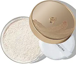 FV Pó translúcido em pó, leve e com controle de óleo, longa duração, acabamento fosco, maquiagem em pó sem talco, para tons de pele claros a médios, 01 marfim translúcido