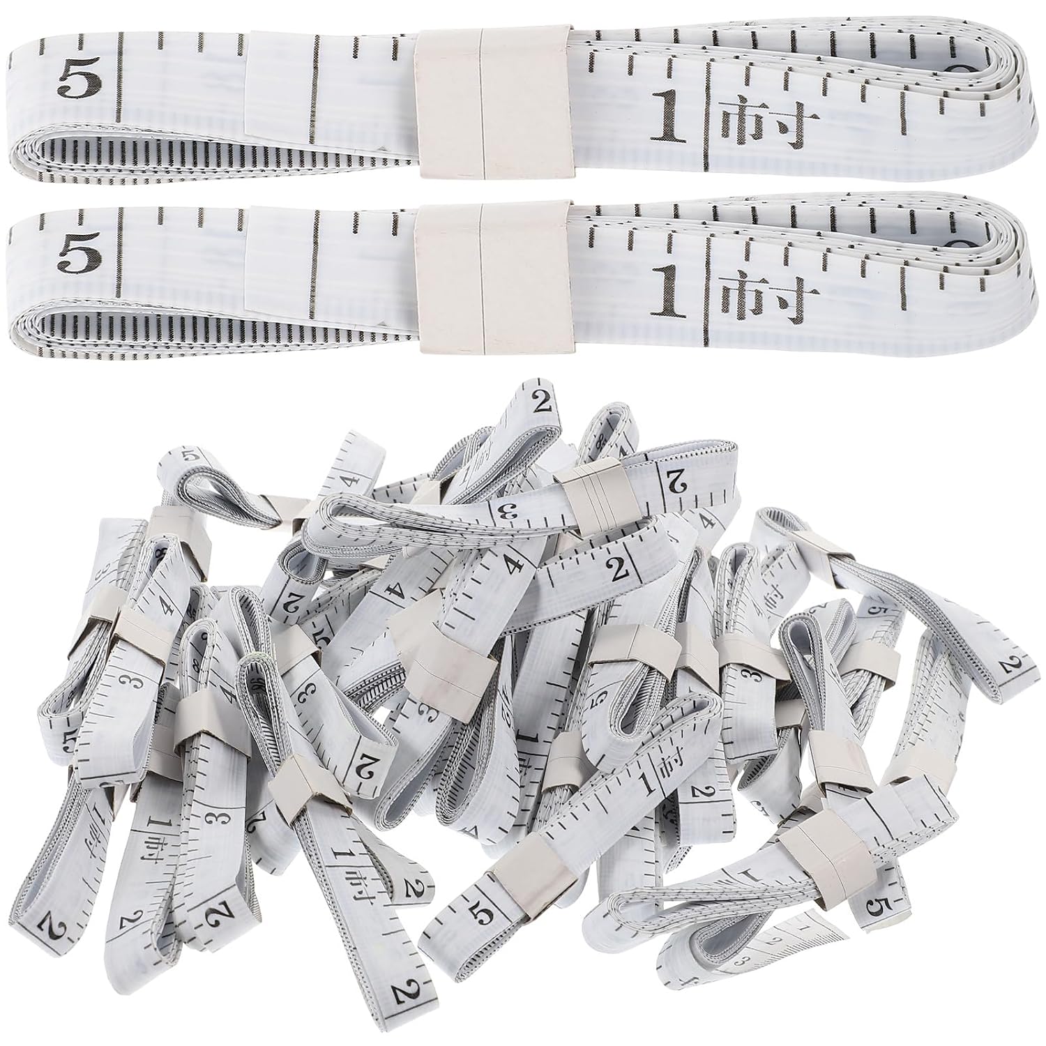 Artibetter 50pcs Flexible Tailor Tape Measure for Body and Sewing, 1.5m Soft Measuring Tape with Colorful Compact Design for Clothes Measurement and Craft Use Random Color