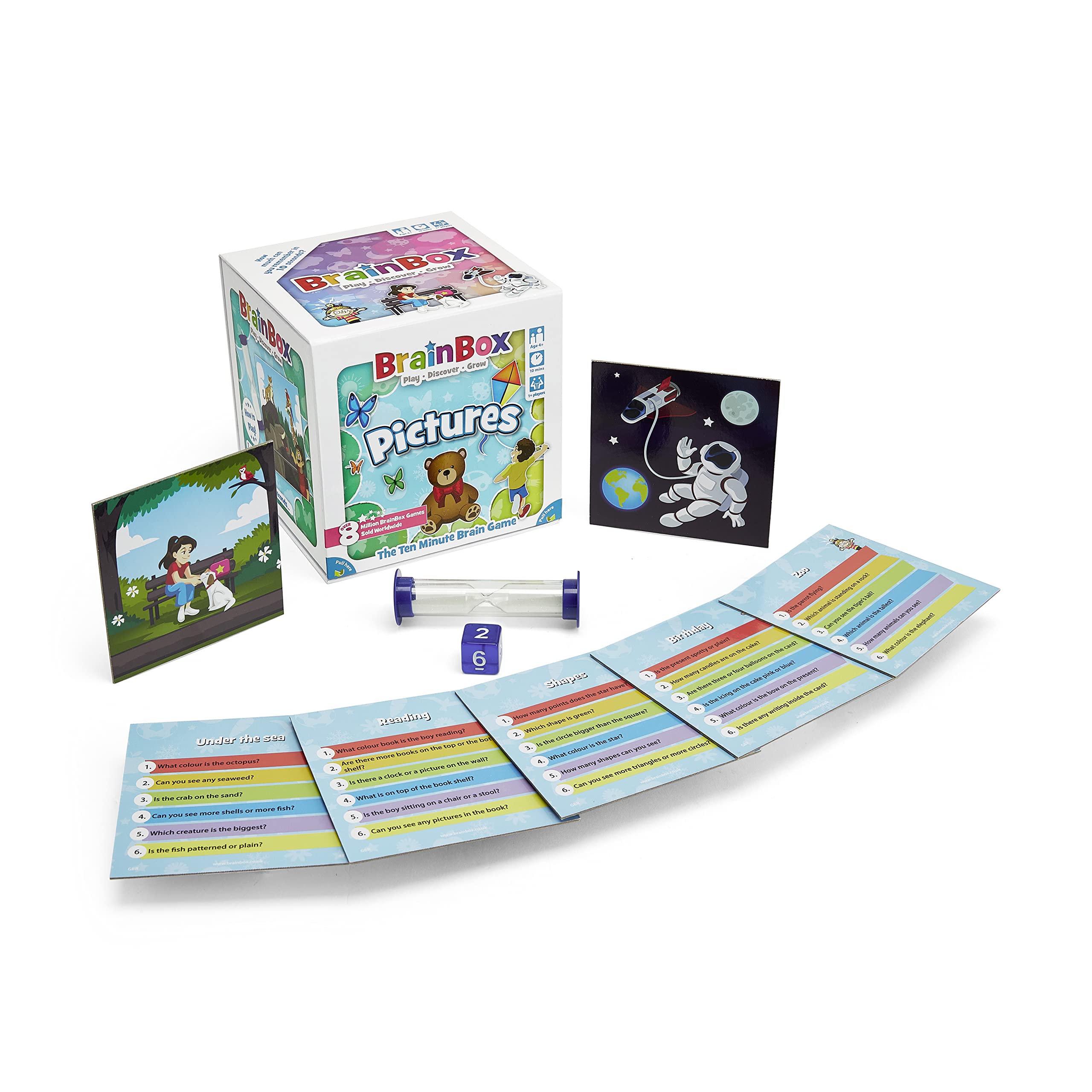 Brainbox Pictures (2022), Card Game, Ages 4+, 1+ Players, 10+ Minutes Playing Time