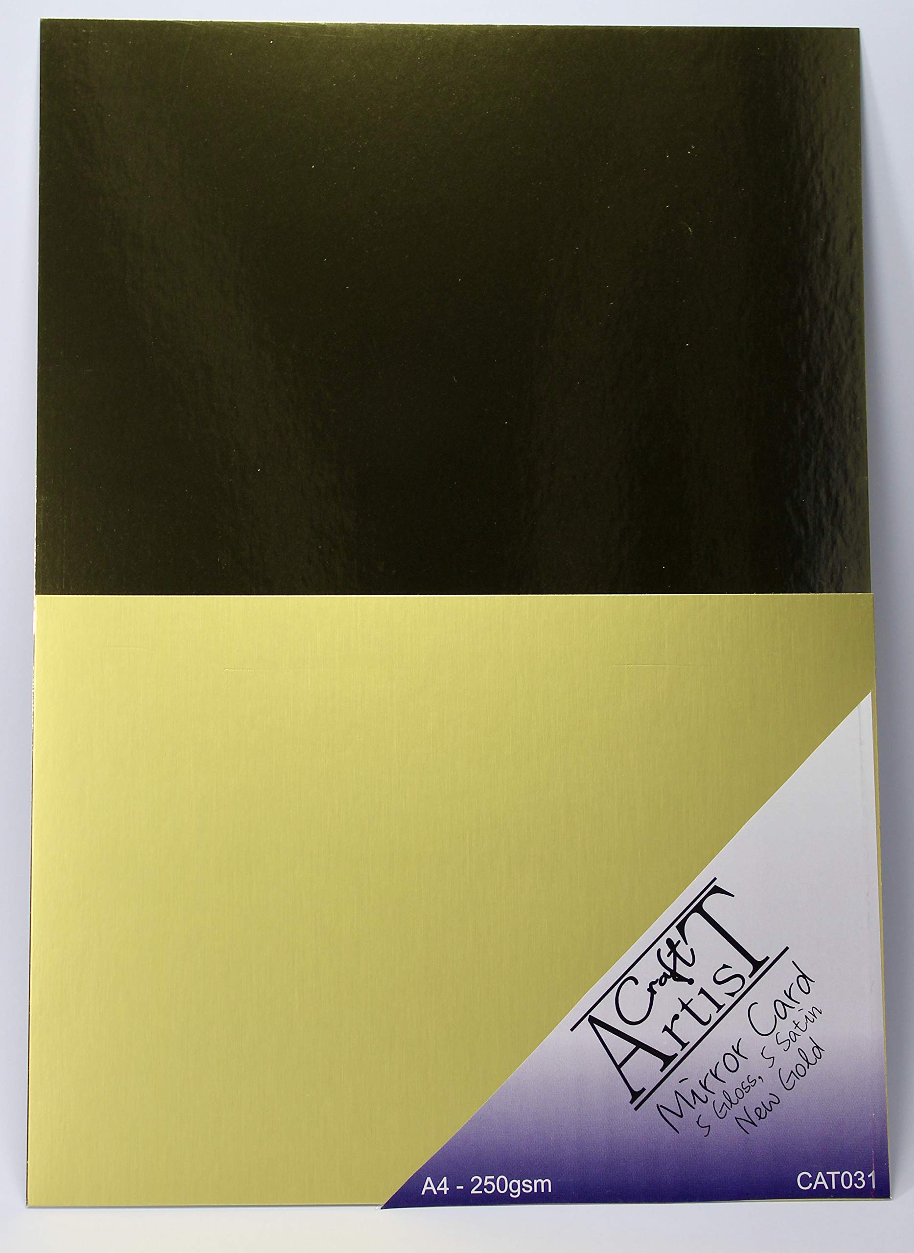 Mirror and Satin Card - Crafts Too - Craft Artist - New Gold