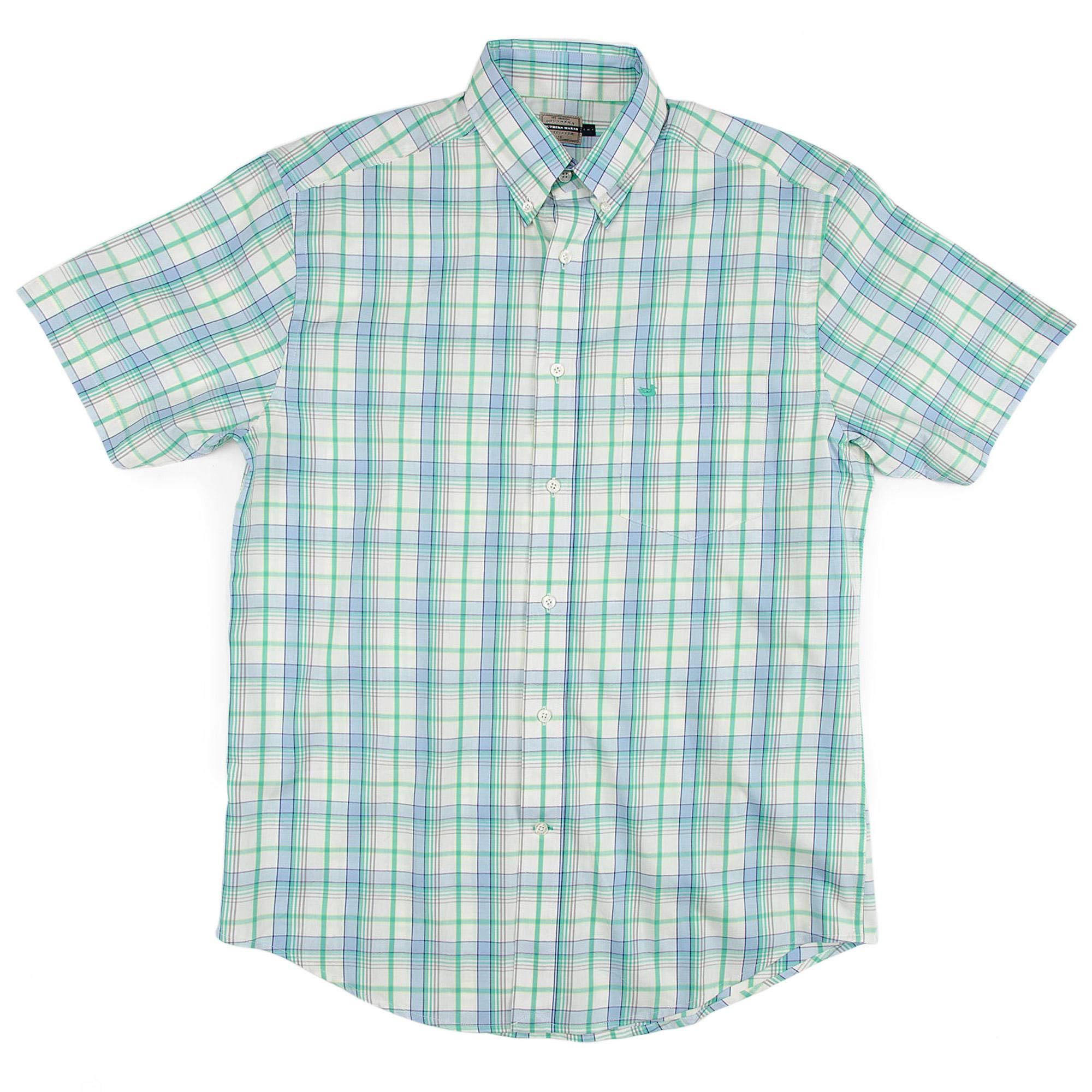 Southern MarshKnoxboro Plaid Ss Dress Shirt