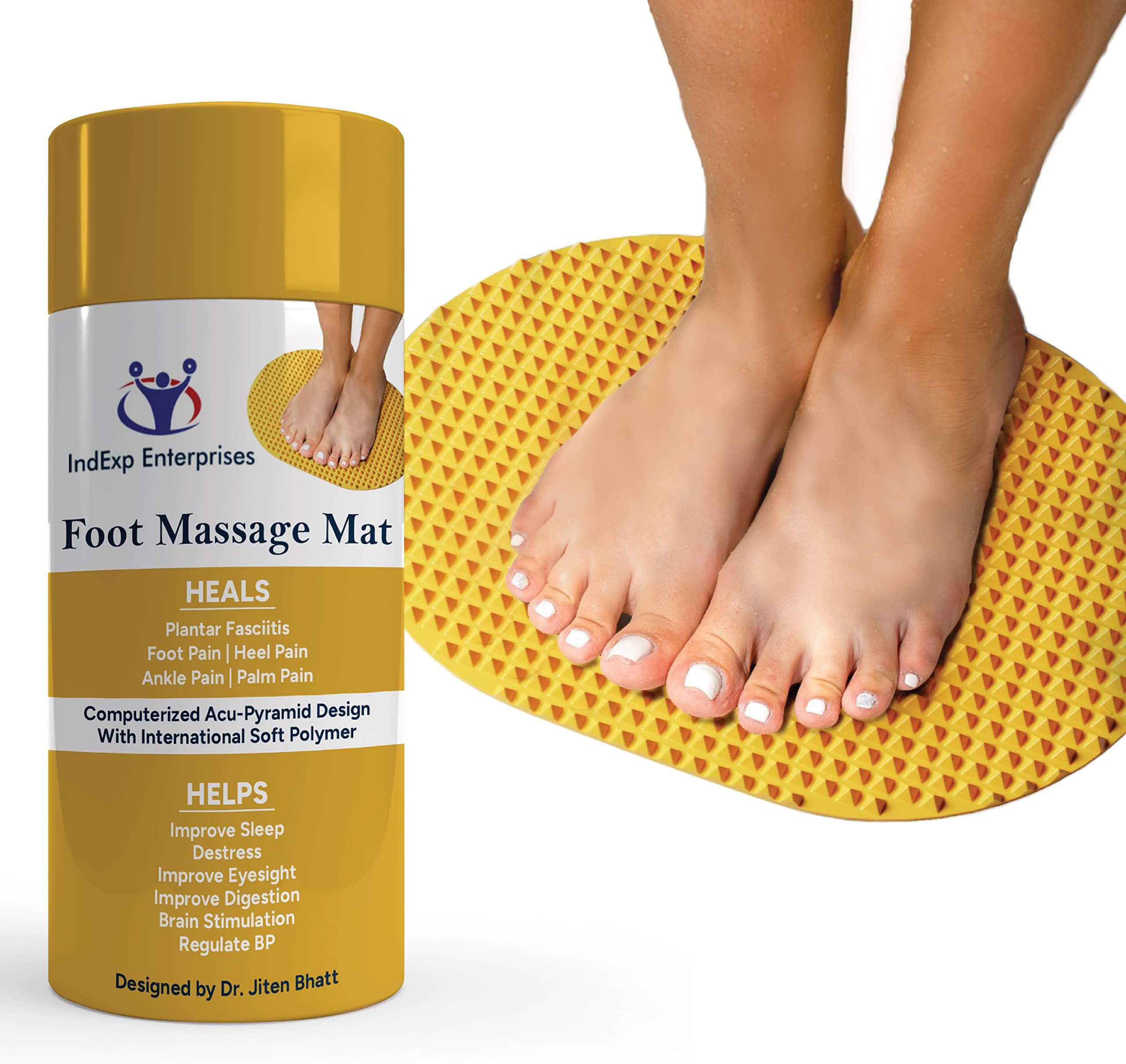 SSAV Foot Massage Roller to Relief Plantar Fasciitis Relief, De-Stress After Work and to Heal Pain in Heel, Arch, Ankle, Feet. Ideal for Reflexology, Neuropathy, Foot Rest and Gifting