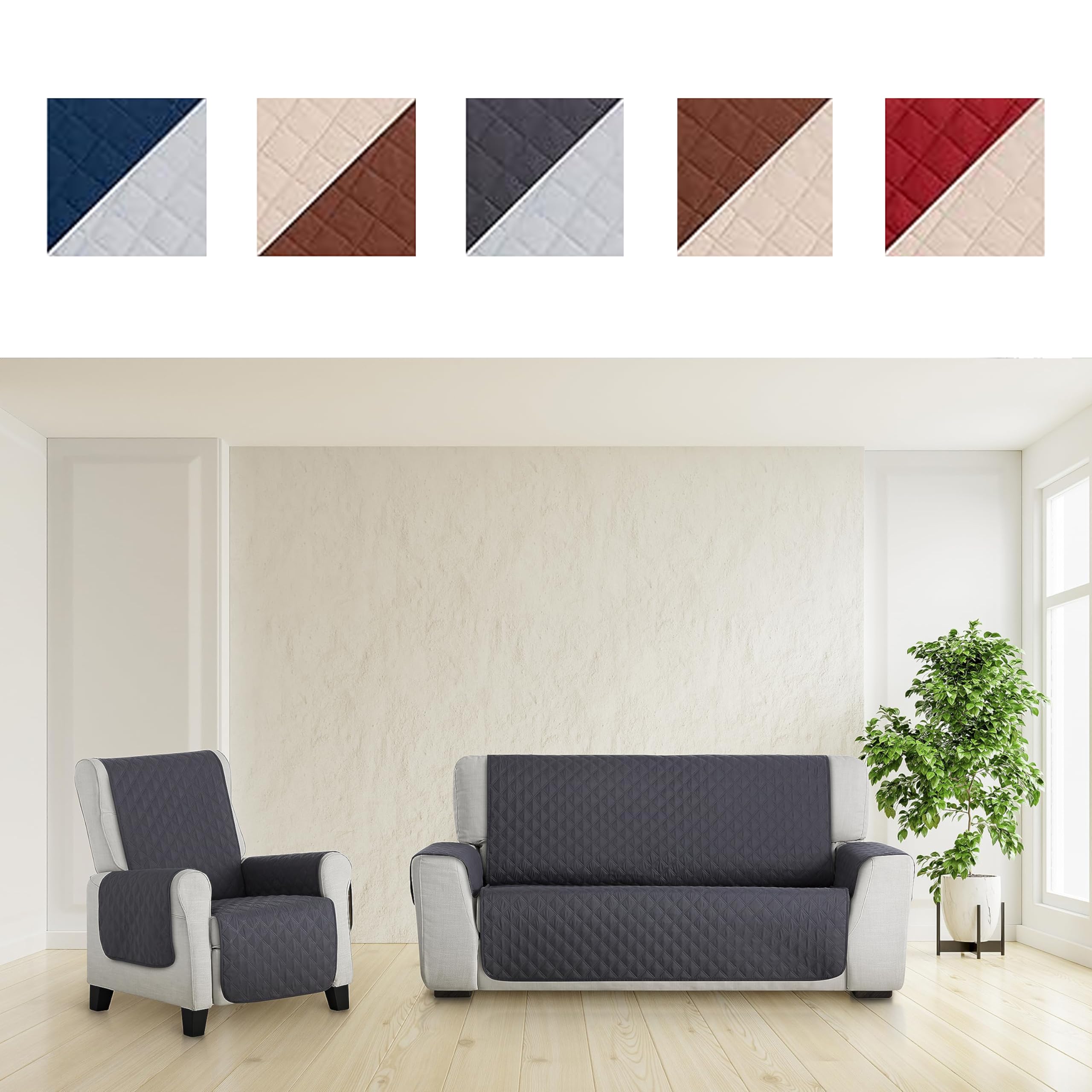 Gewatteerd bed 160x200cm in linnenstof - met USB en LED-aansluiting