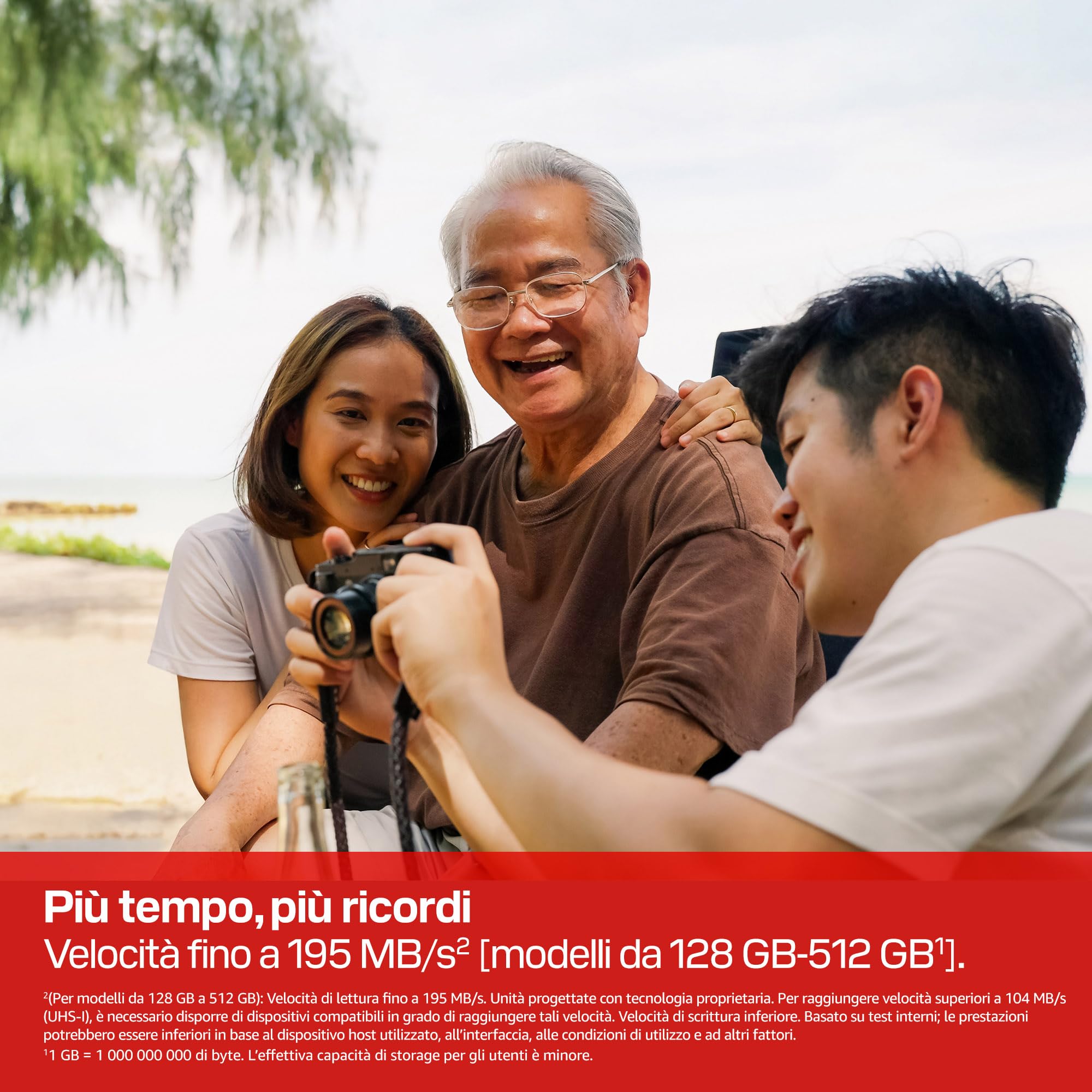 SANDISK Ultra SDXC UHS-I Scheda da 128 GB (fino a 195 MB/s velocità di lettura, video full HD, V10, U1, C10) SANDISK Memory Zone App