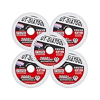 Vista 20 de DT-DIATOOL Ruedas de corte de diamante de 4 x 7/8 "para cuchillas de corte de metal de acero y hierro para amoladora angular