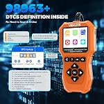 OBD2 Scanner Diagnostic Tool, VEHLIVE V880 Check Engine Light Car Code Reader with Reset, Battery Tester, Live Data, Freeze Frame, I/M Readiness, Car Scanner Diagnostic Tool for OBDII Car After 1996