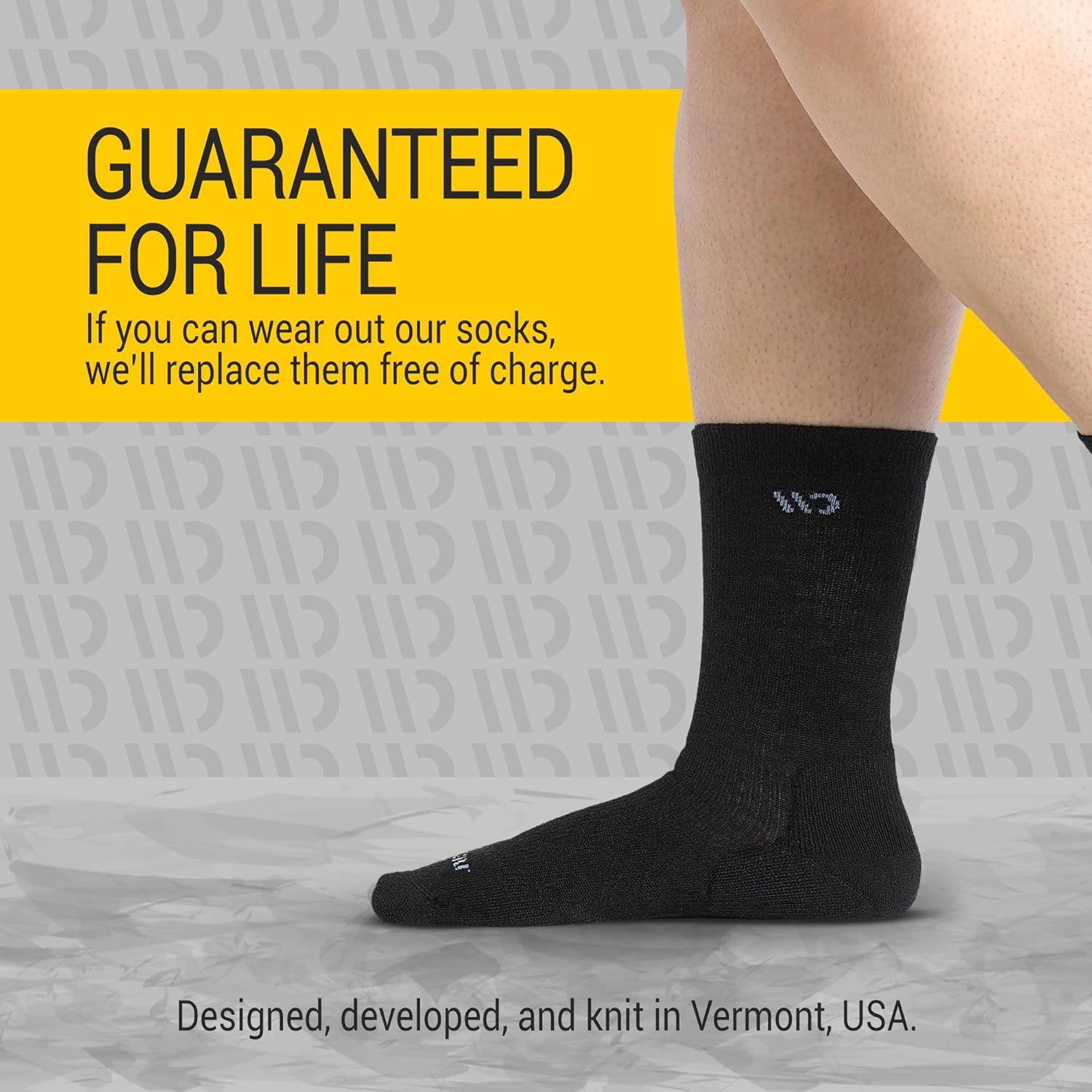 Wide Open Cushioned Women's Crew Socks - Merino Socks for Women, Everyday Basic Wide Socks, Crew Socks for Wide Feet - Image 4