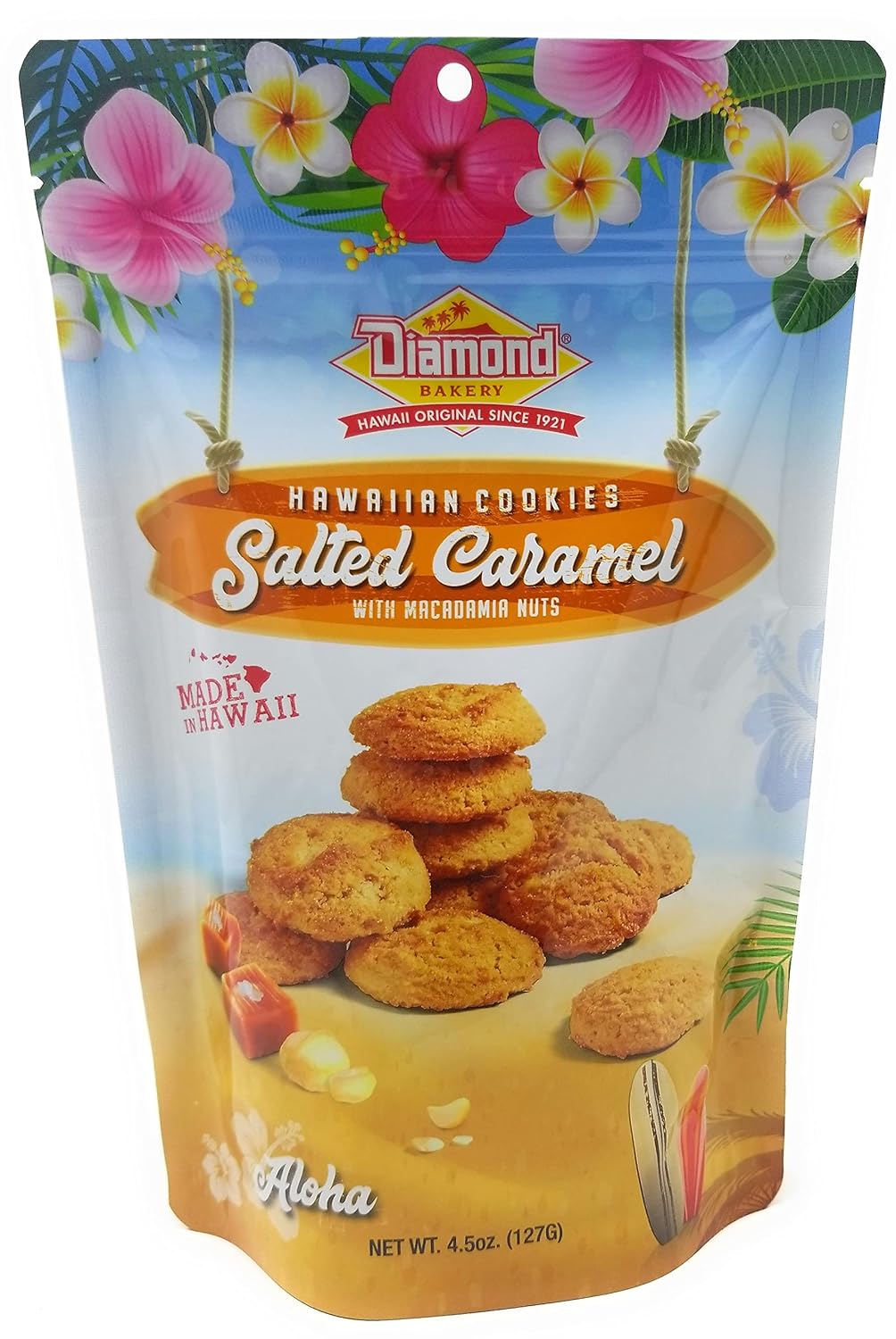 Diamond Bakery Hawaiian Cookies Salted Caramel con Macadamia 127g