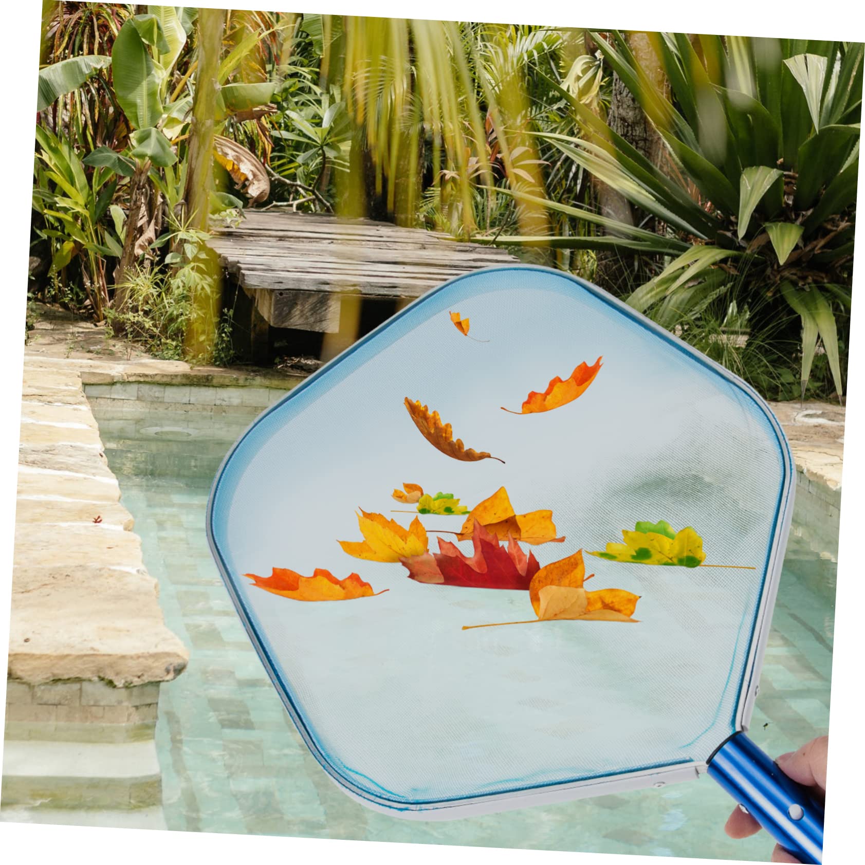Toyvian Salvamento De Pool Encriptada para Limpieza De Piscina Recogehojas De Malla Fina Limpiador De Estanques De Aguas Poco Profundas para Uso Jardín