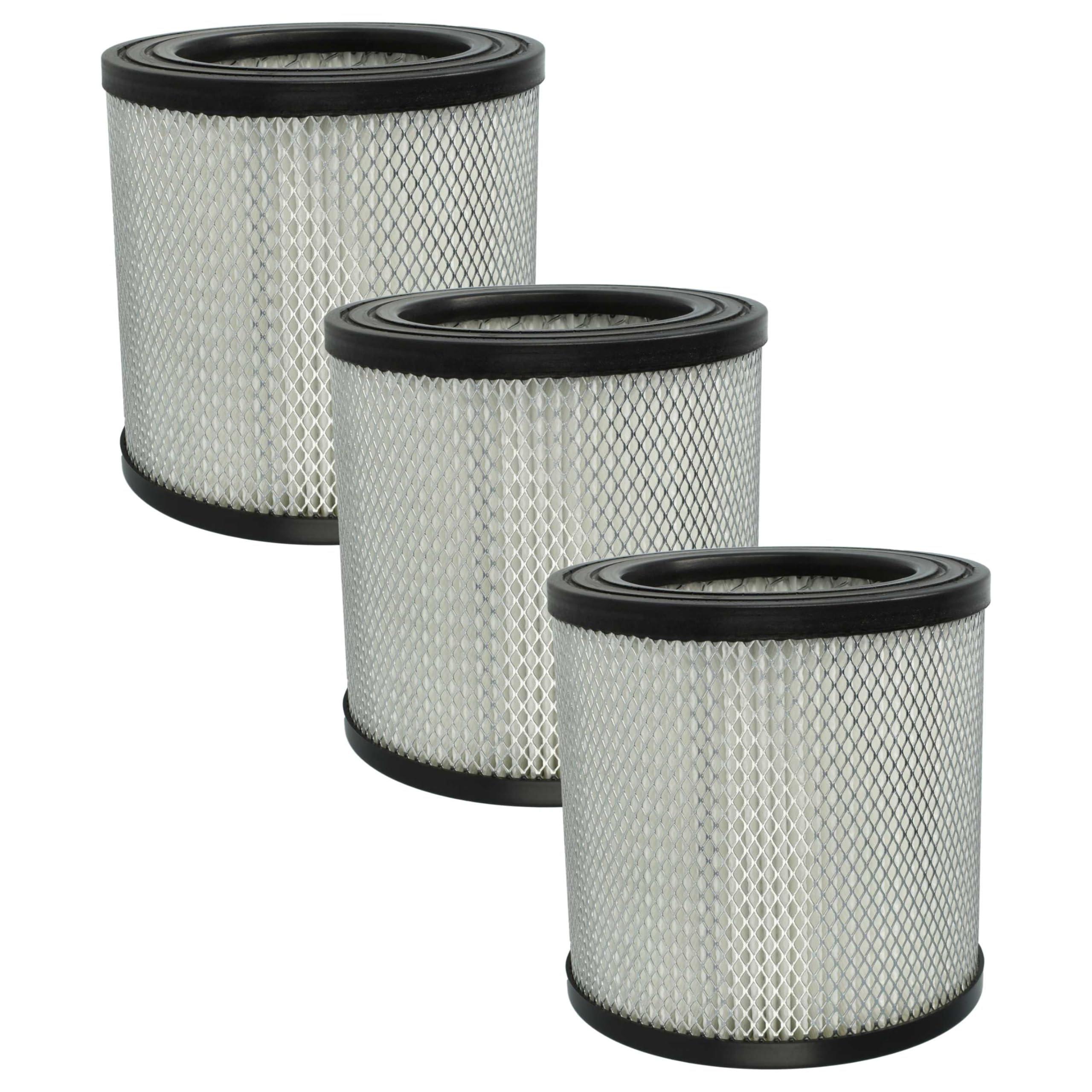 vhbw 3x filtro a pieghe piatte sostituisce Stanley STM42677 per aspiratore - nero/bianco/argento