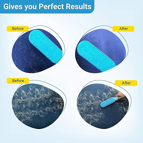 Miniatura 3 de Cepillo removedor de pelo para mascotas, removedor de pelo para gatos, sin recarga, sin residuos, removedor de cepillo de piel de mano de doble