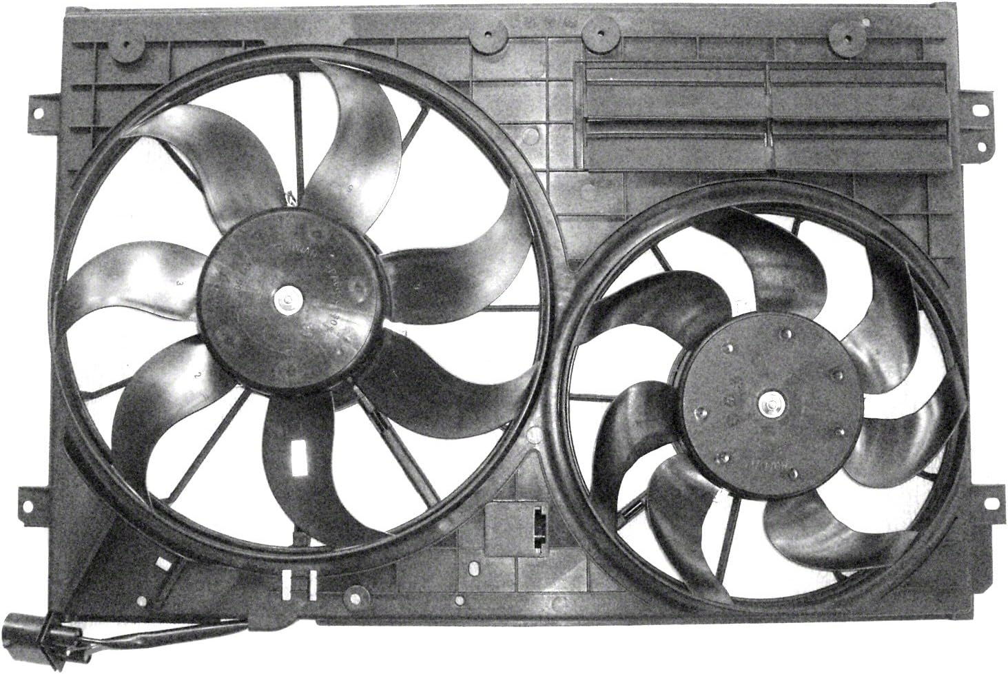 CPP Front Radiator Cooling Fan Assembly for 05-13 Volkswagen Jetta VW3115113