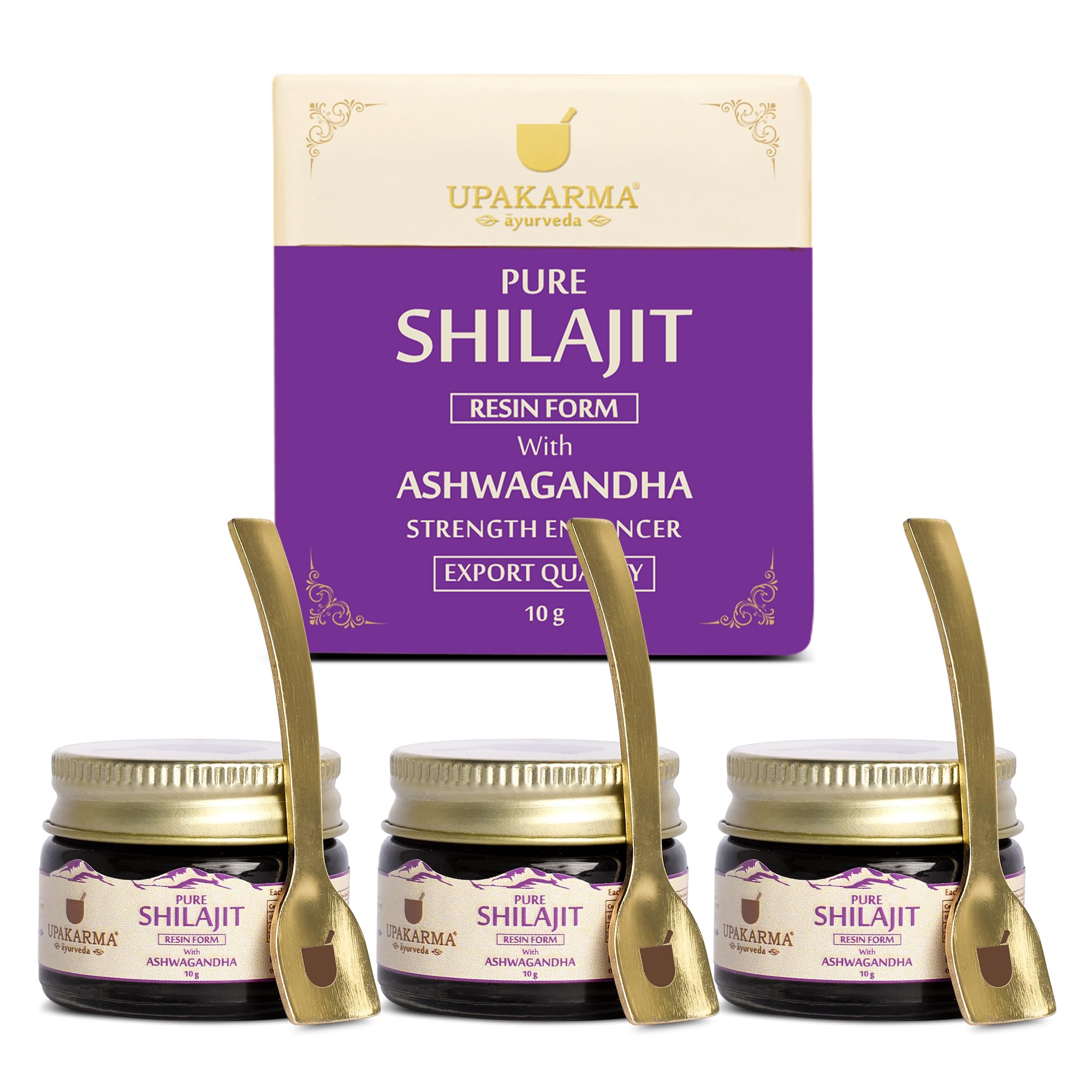 UPAKARMA Shilajit with Ashwagandha Resin 10g | Boosts Strength & Build Muscle Mass Naturally | 100% Ayurvedic | Lab Tested | Pack of 3 (B0CBRSBJ5S) Amazon Price History, Amazon Price Tracker