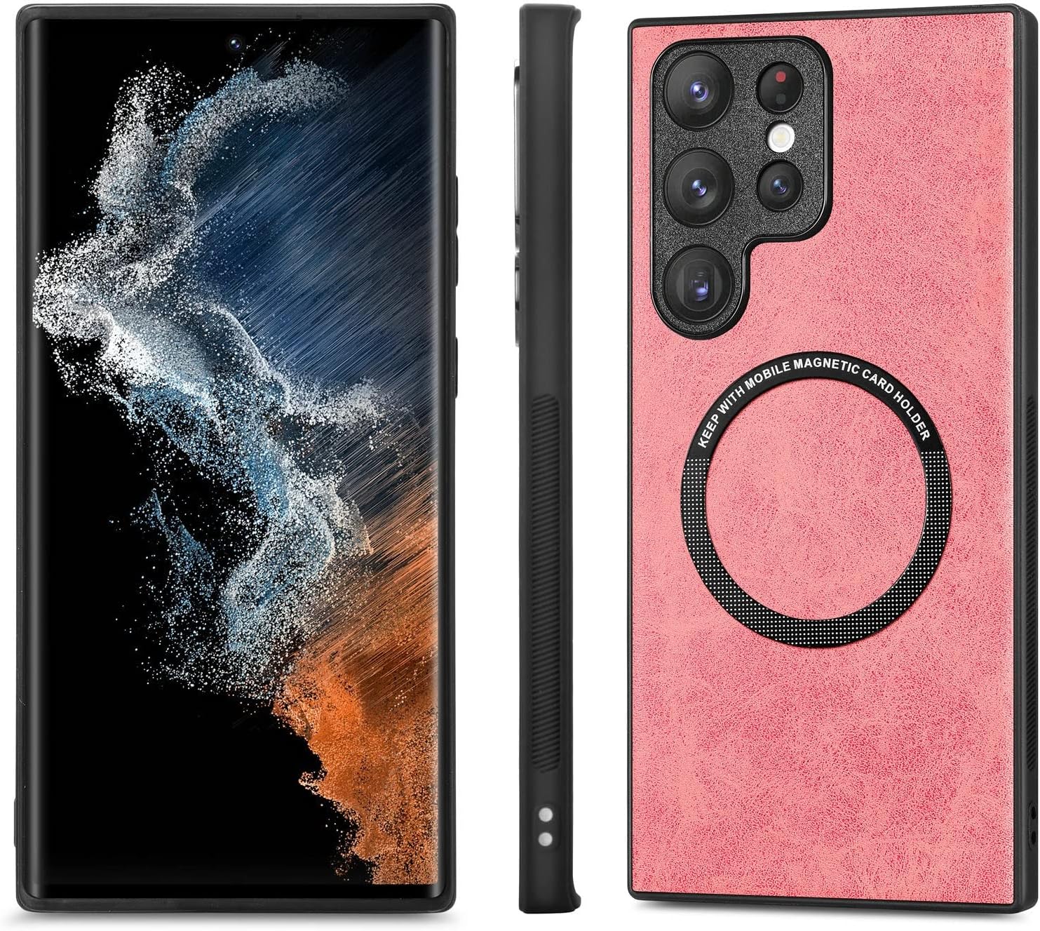 Cell Phones Case Cover Bundles Case for Samsung Galaxy S23 Ultra Case,Hard