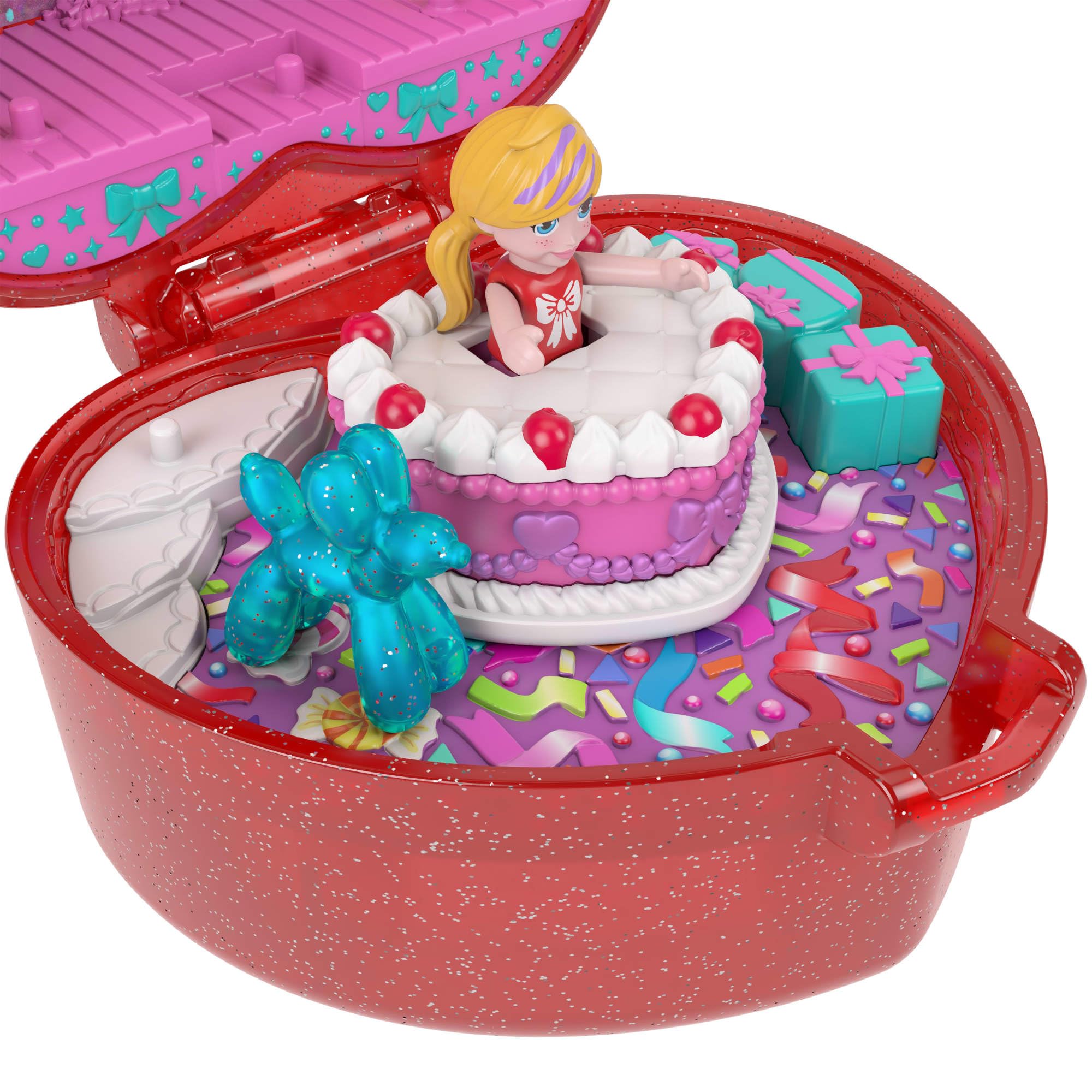 Polly Pocket – Cofanetto 80° Anniversario Mattel – 3 Mini Bambole, Cucciolo, Accessori E Mobili – Gioco Per Bambini 4+ Anni - 4