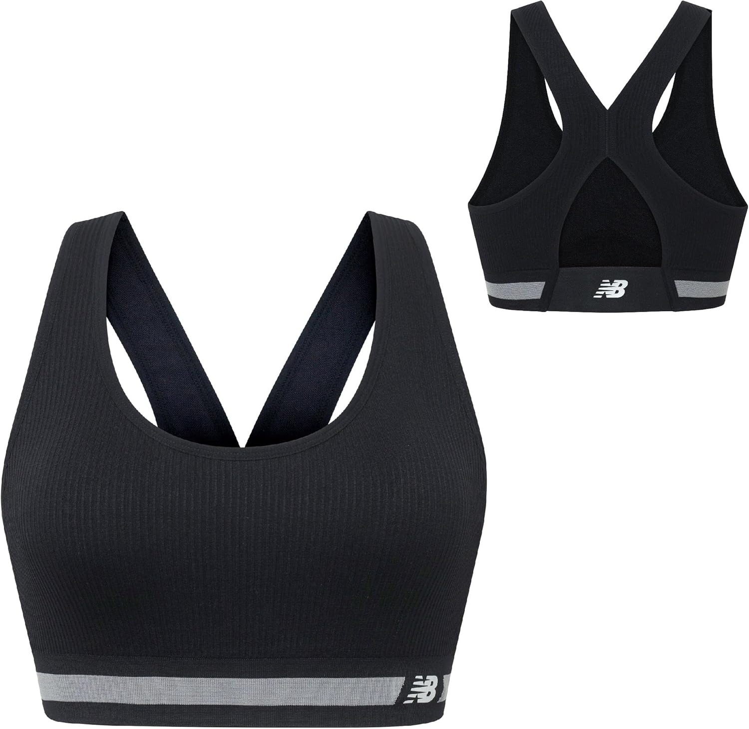 New Balance Womens Seamless, Racerback Sports Bra with Allover Texture and Engineered Breathability - Image 3